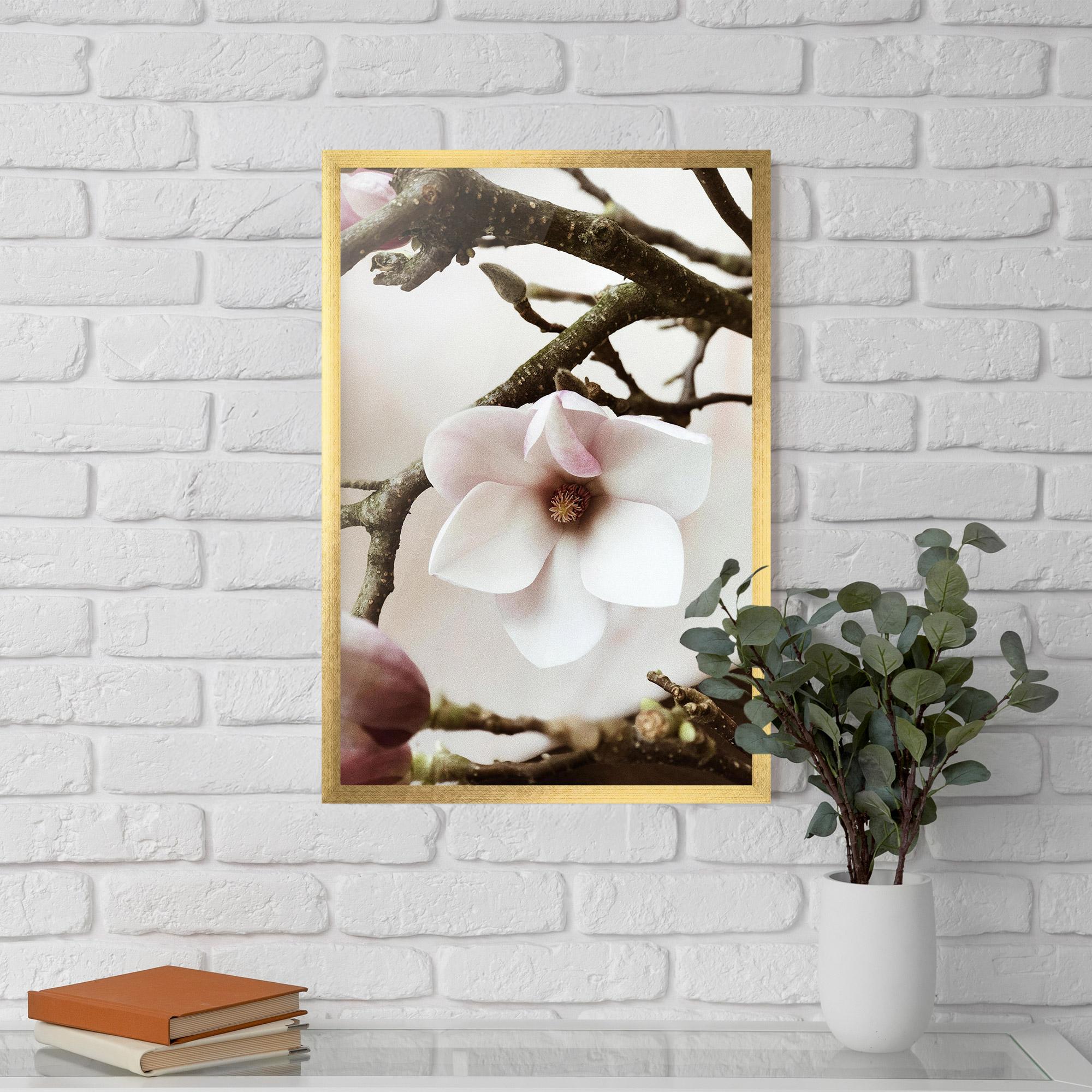 Gerahmte Poster White Flower Tree mockup 5