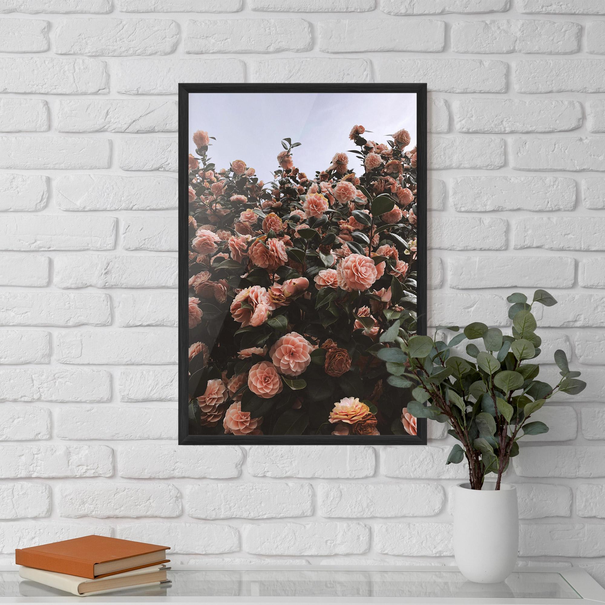Gerahmte Poster Rose Wild Wall mockup 5