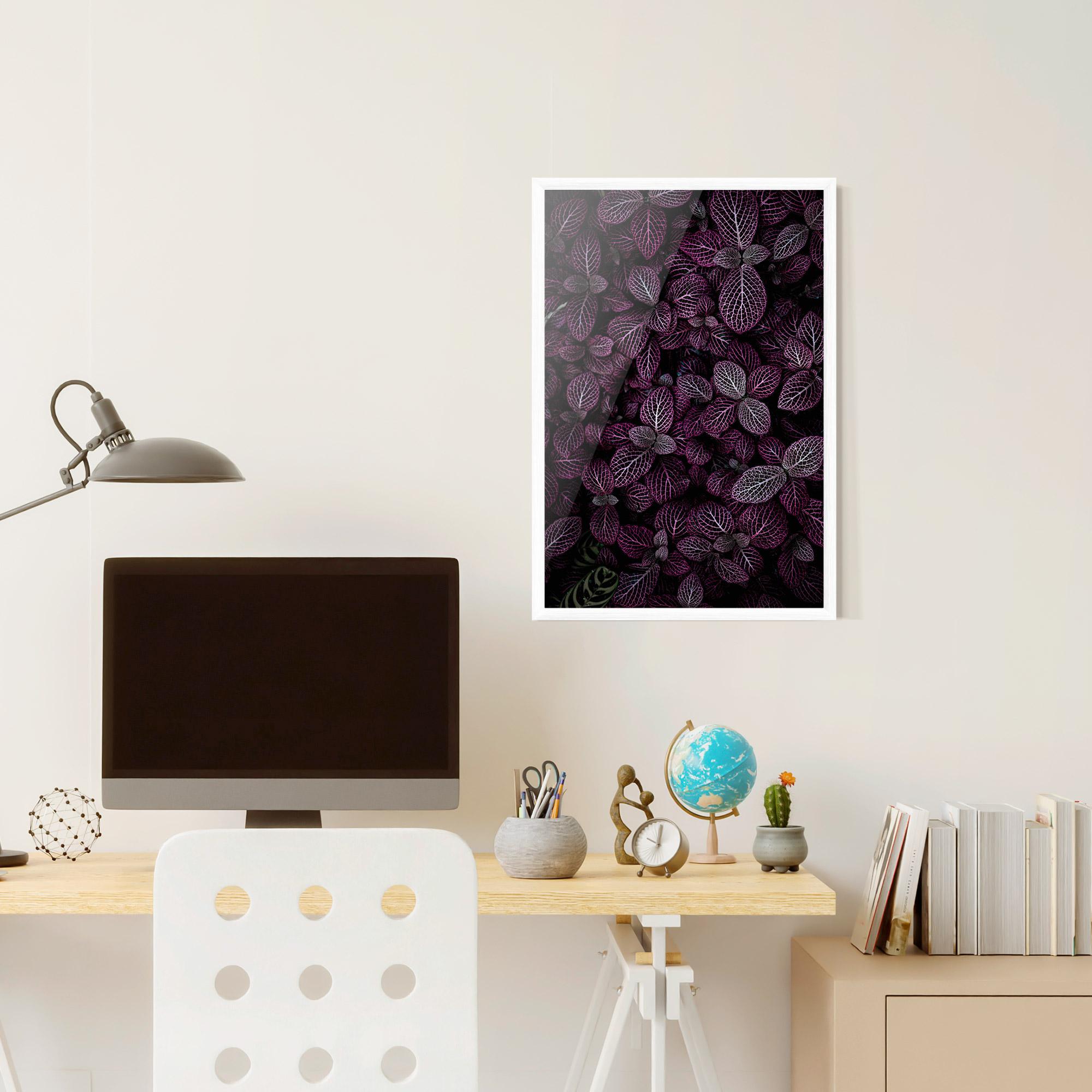 Gerahmte Poster Purple Leaves mockup 6