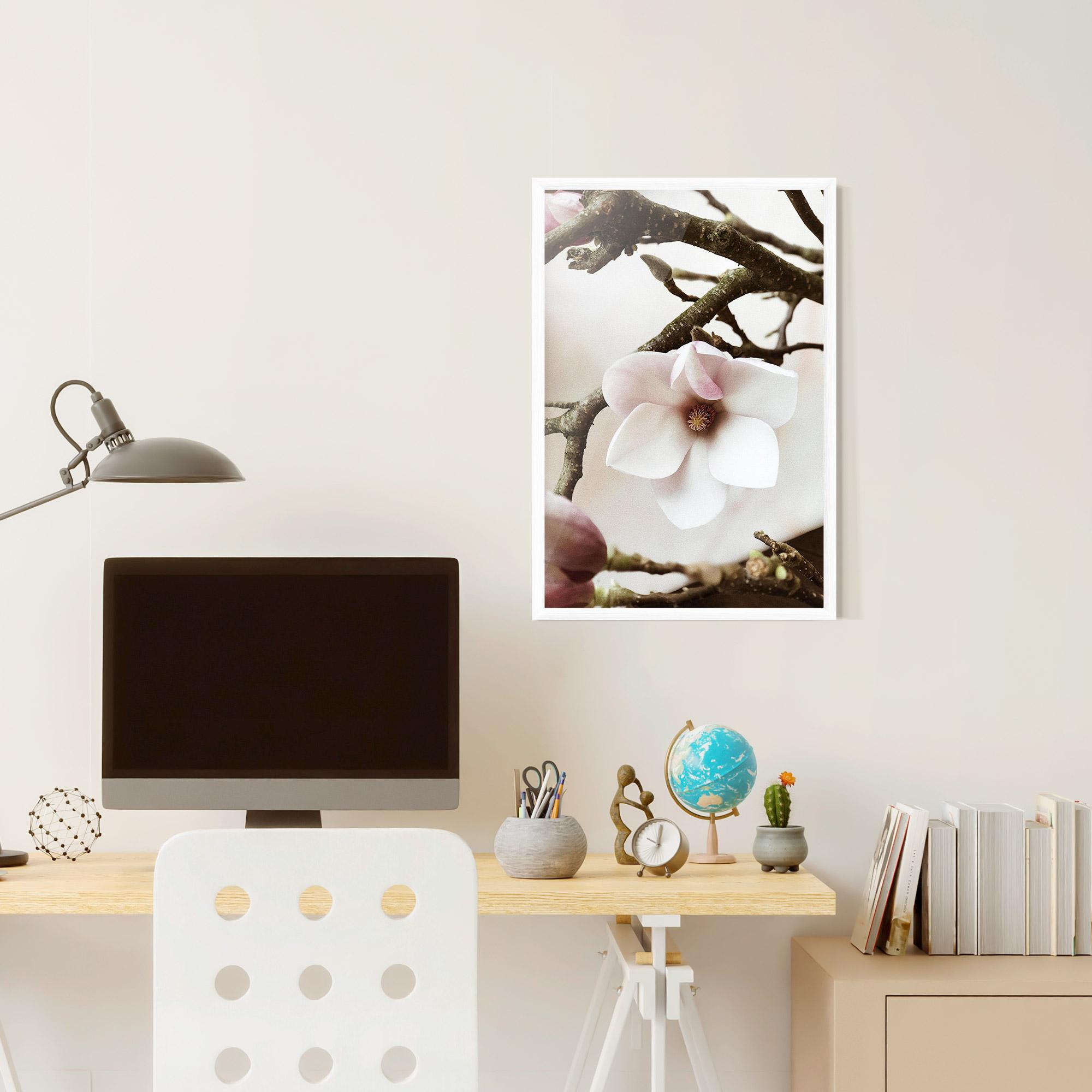 Gerahmte Poster White Flower Tree mockup 6