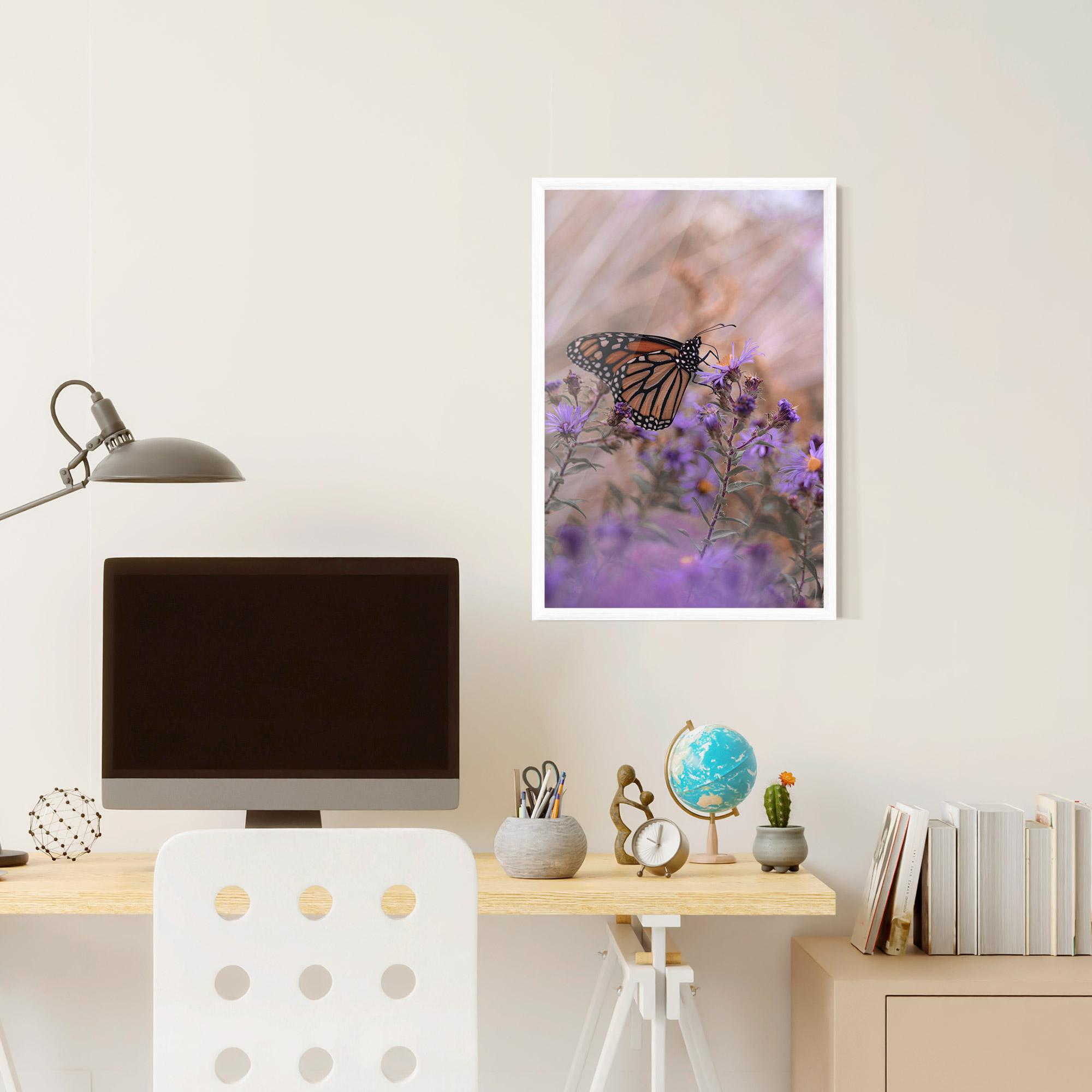 Gerahmte Poster Wild Plant Butterfly mockup 6