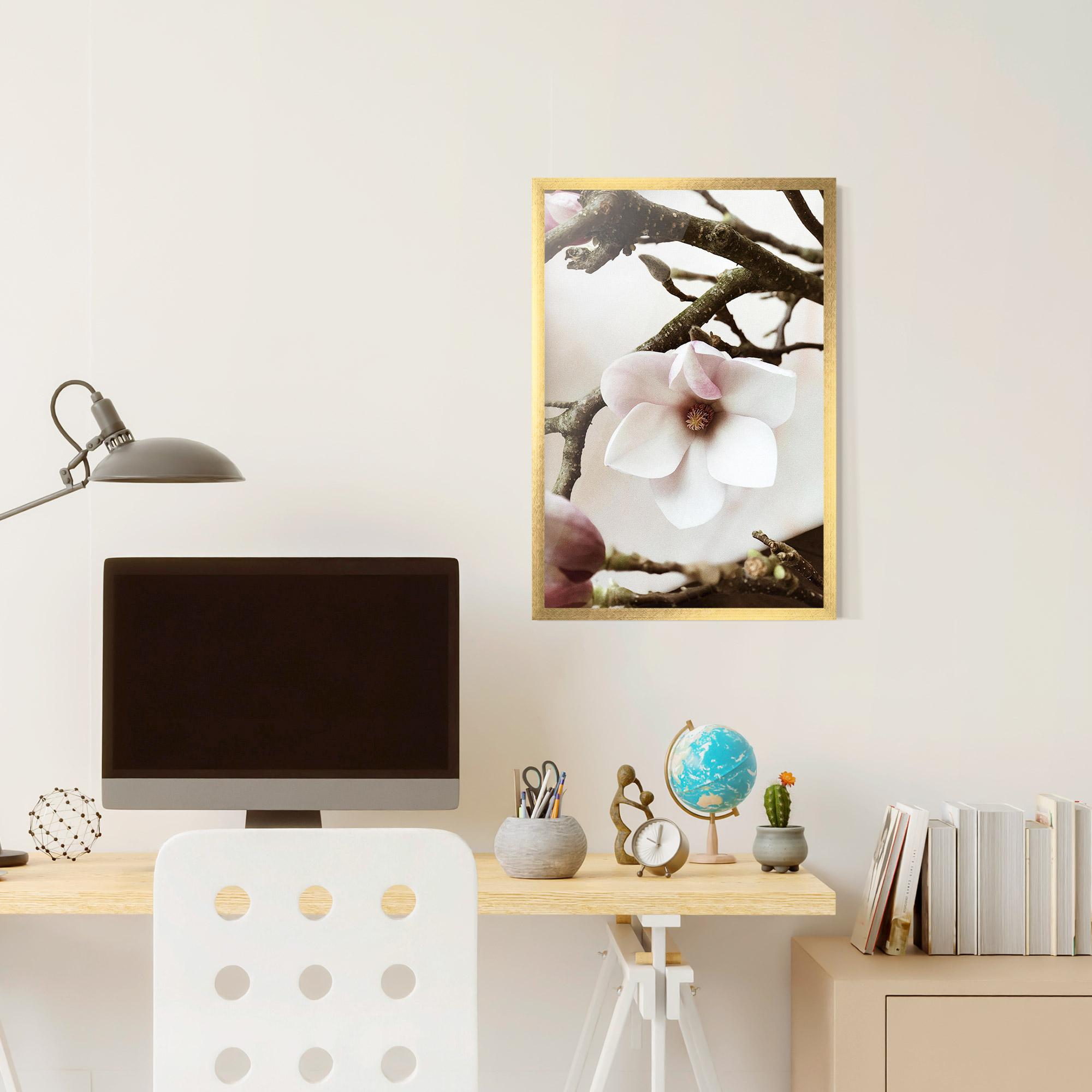 Gerahmte Poster White Flower Tree mockup 6