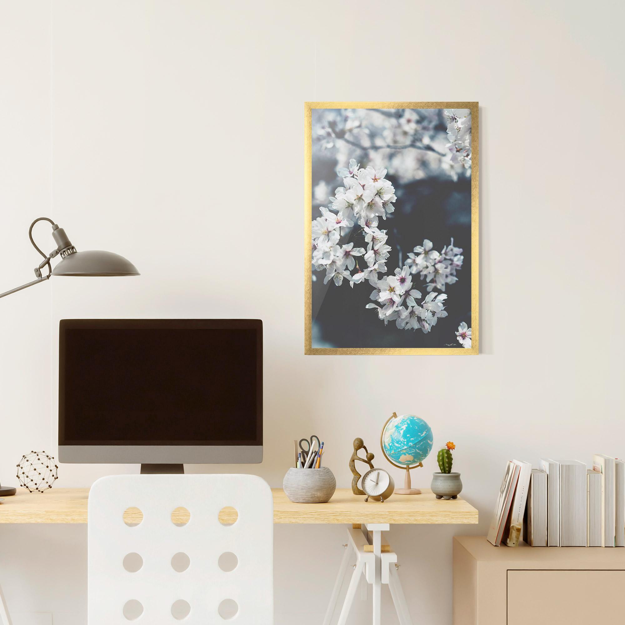 Gerahmte Poster White Tree mockup 6