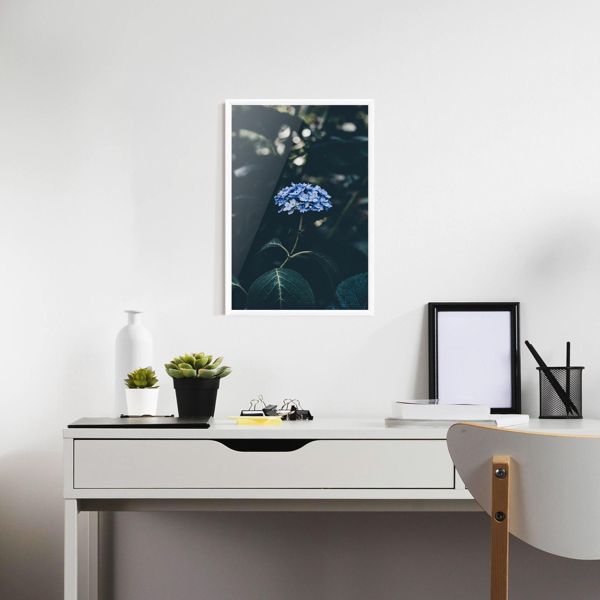 Gerahmte Poster Forest Blue Flower mockup 7