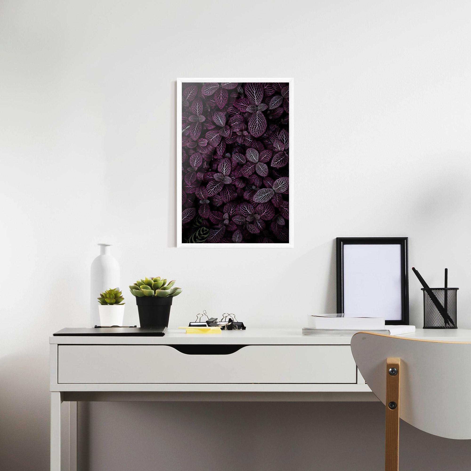 Gerahmte Poster Purple Leaves mockup 7