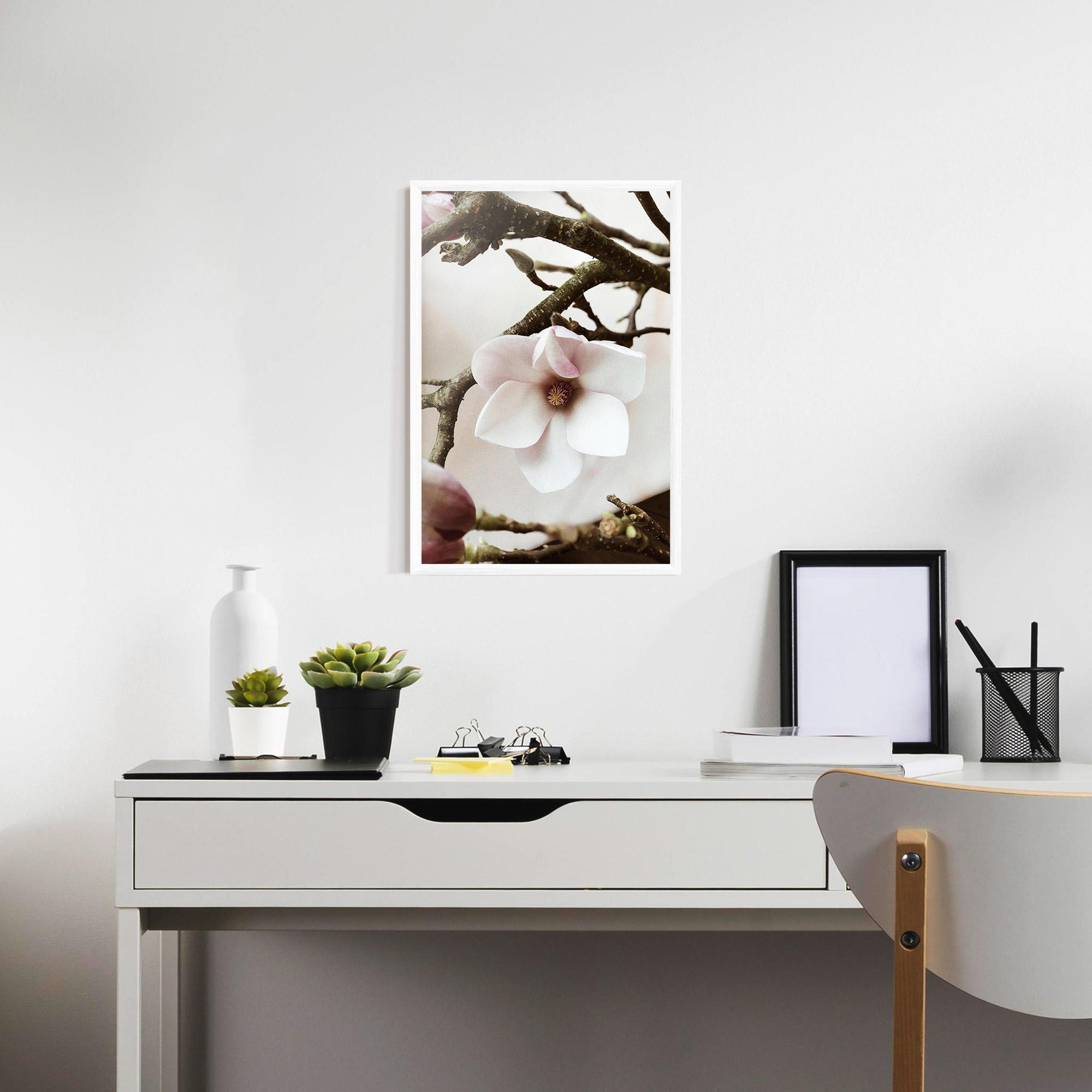 Gerahmte Poster White Flower Tree mockup 7