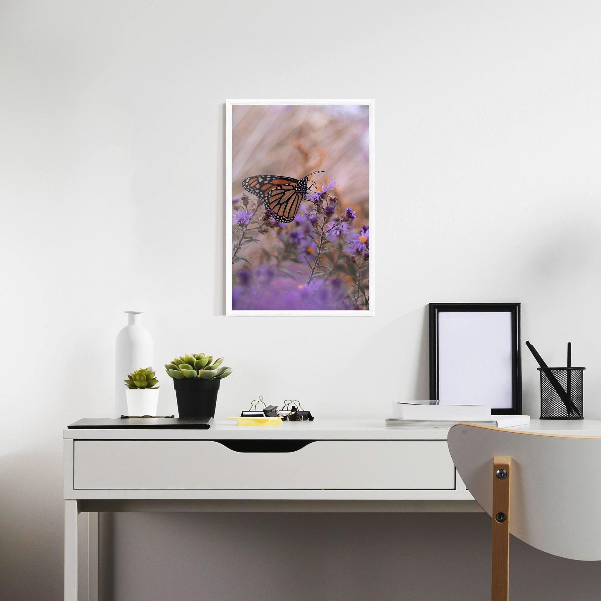 Gerahmte Poster Wild Plant Butterfly mockup 7