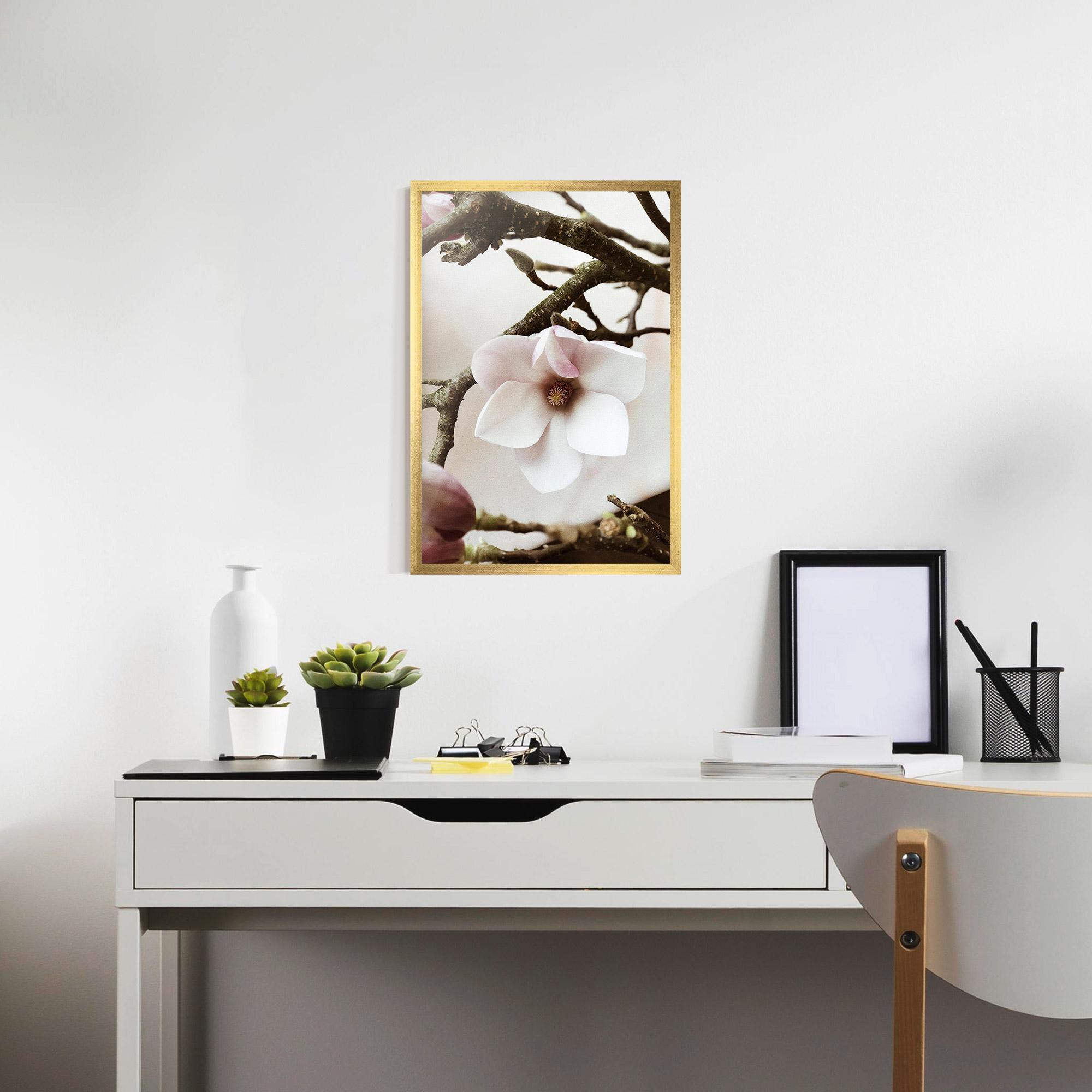 Gerahmte Poster White Flower Tree mockup 7