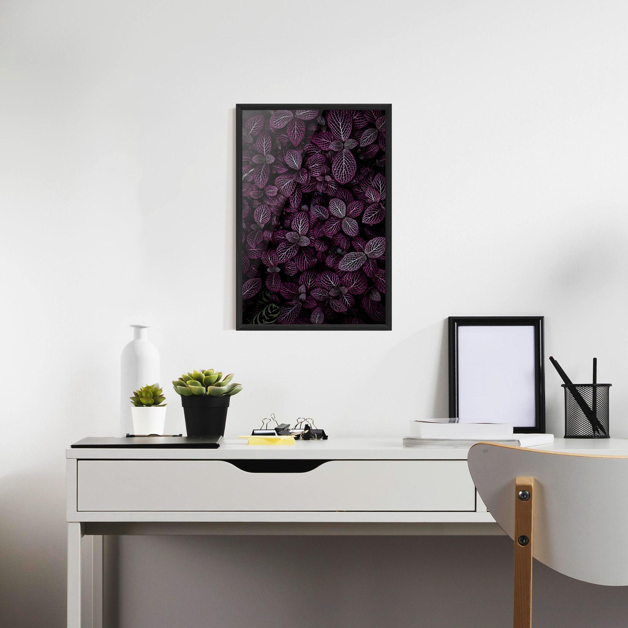 Gerahmte Poster Purple Leaves mockup 7