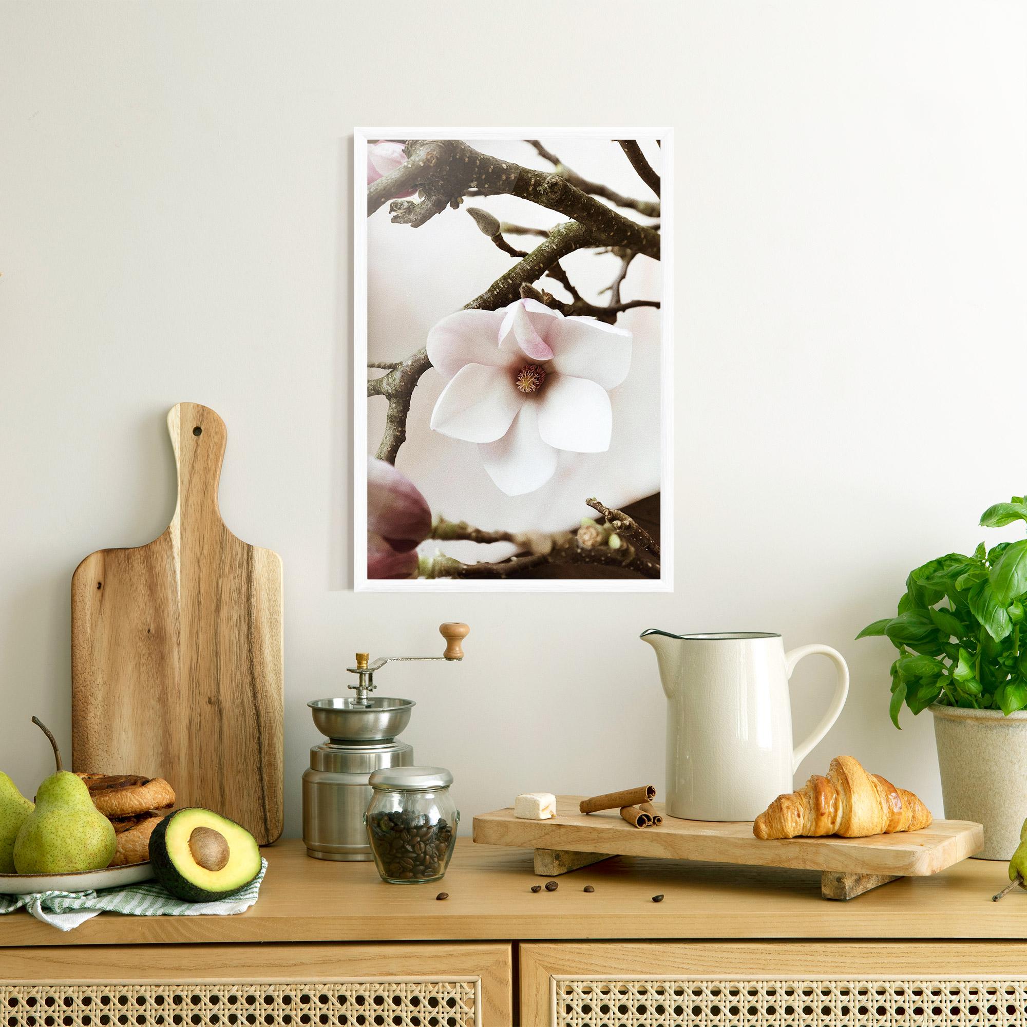 Gerahmte Poster White Flower Tree mockup 8
