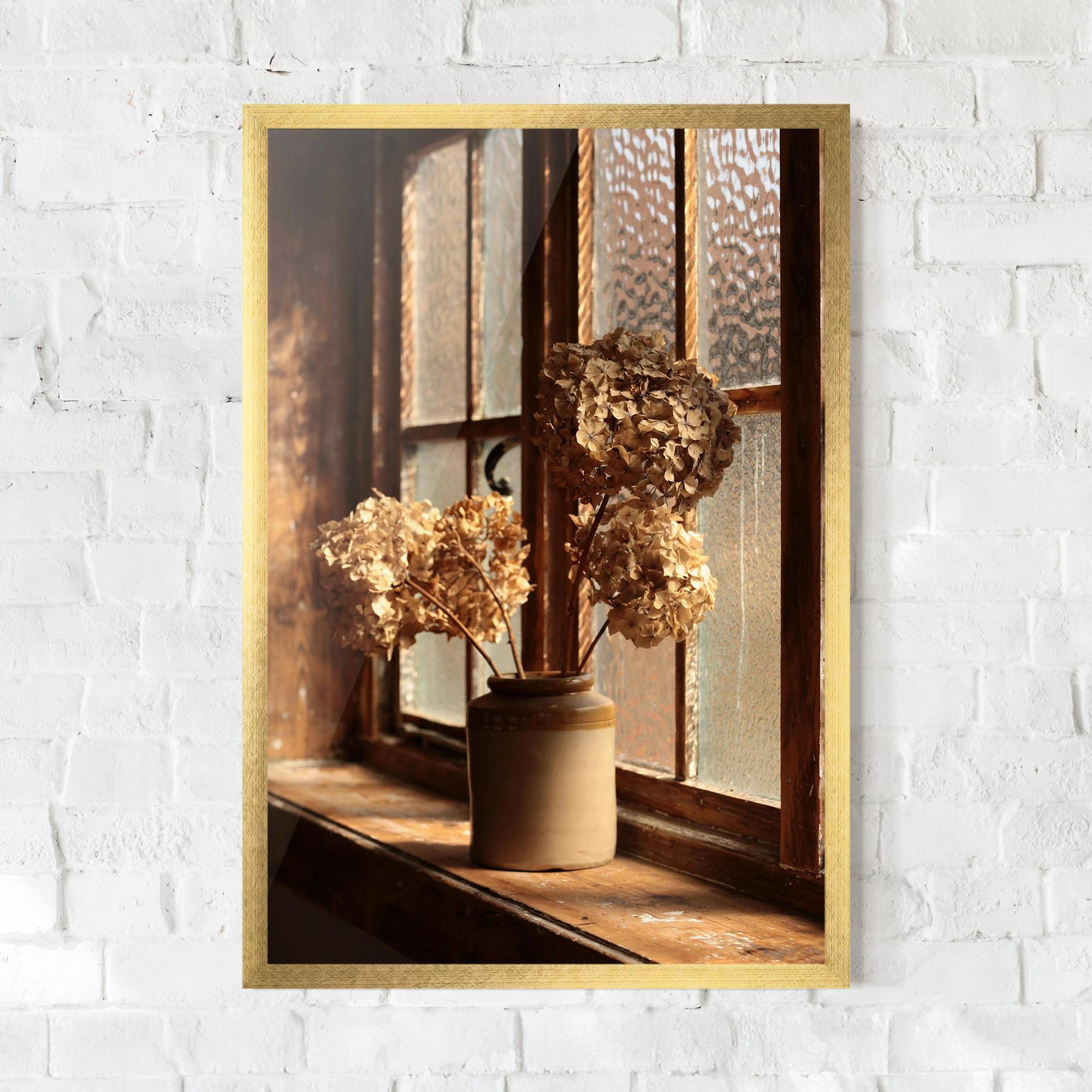Gerahmte Poster Vintage Vase Flowers mockup 0