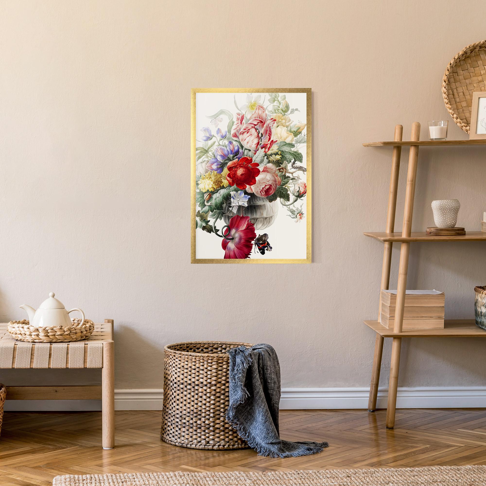 Gerahmte Poster Butterfly Vase mockup 9