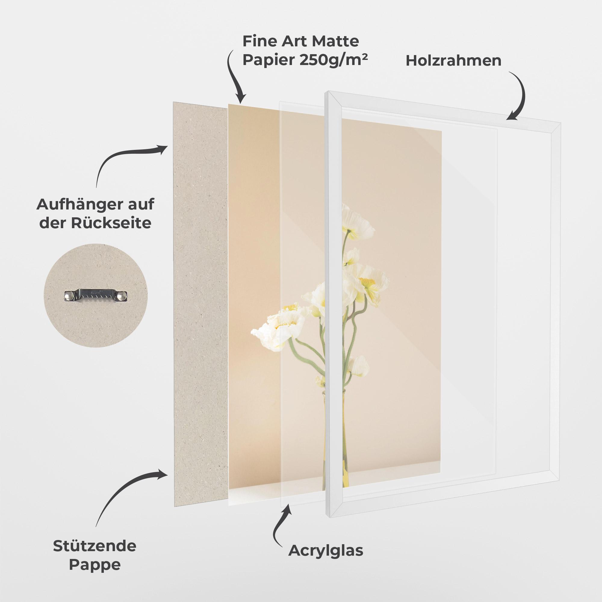 Gerahmte Poster Pretty Vase mockup 1