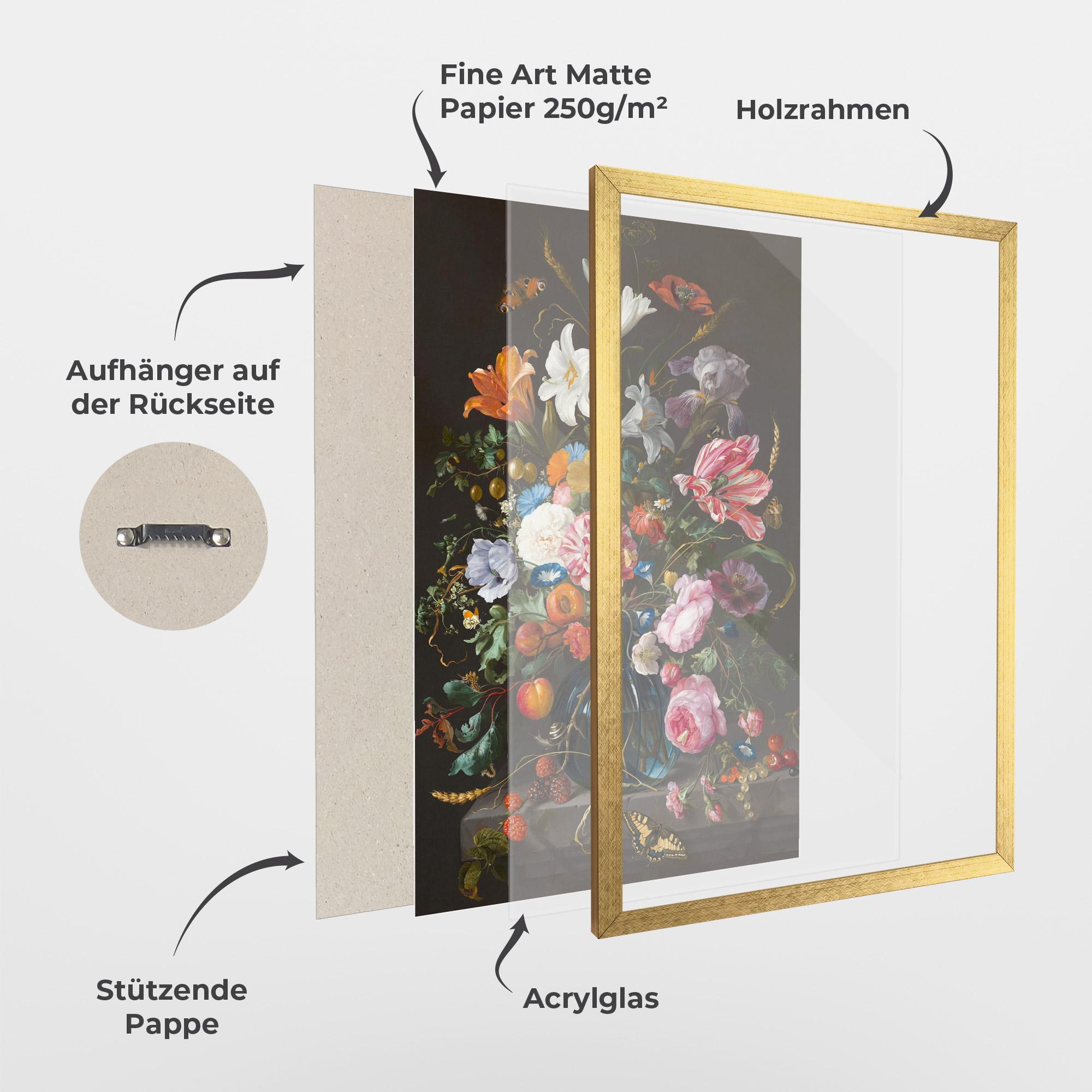 Gerahmte Poster Blossom Of Life mockup 1