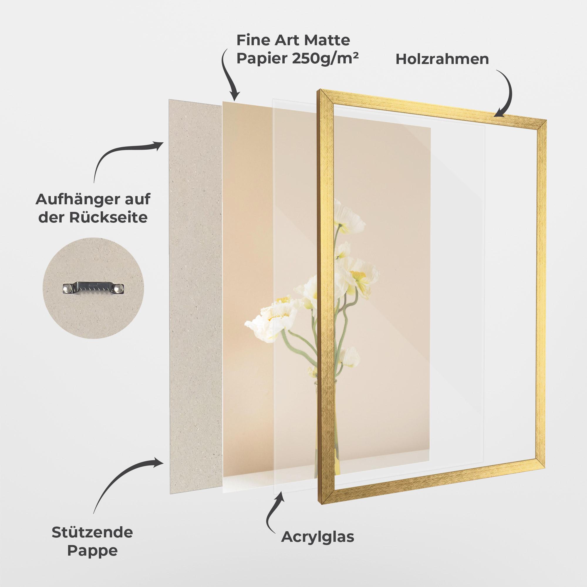 Gerahmte Poster Pretty Vase mockup 1