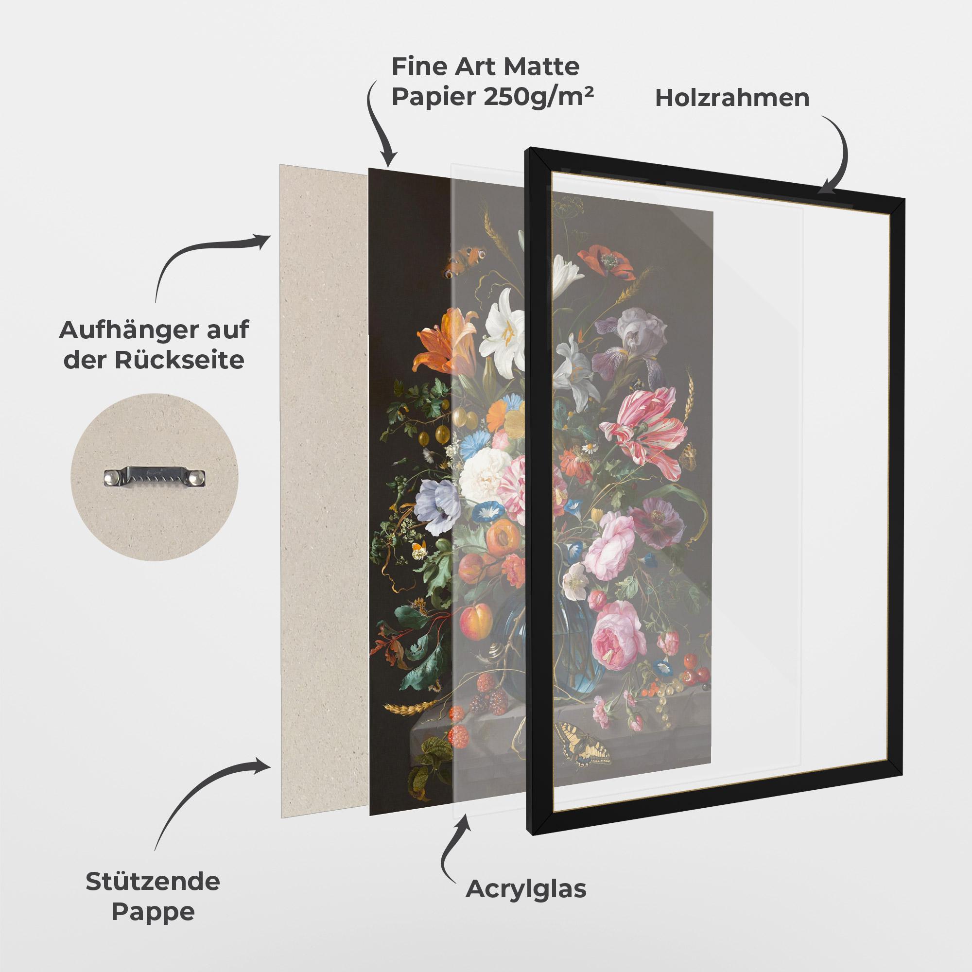 Gerahmte Poster Blossom Of Life mockup 1