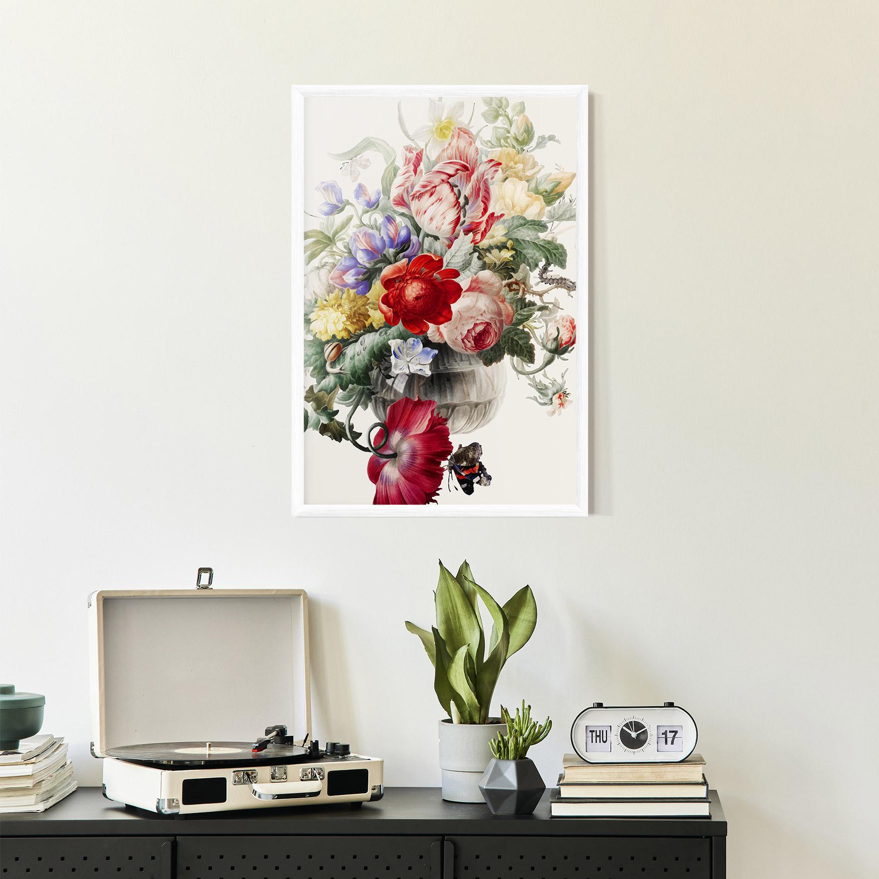 Gerahmte Poster Butterfly Vase mockup 2