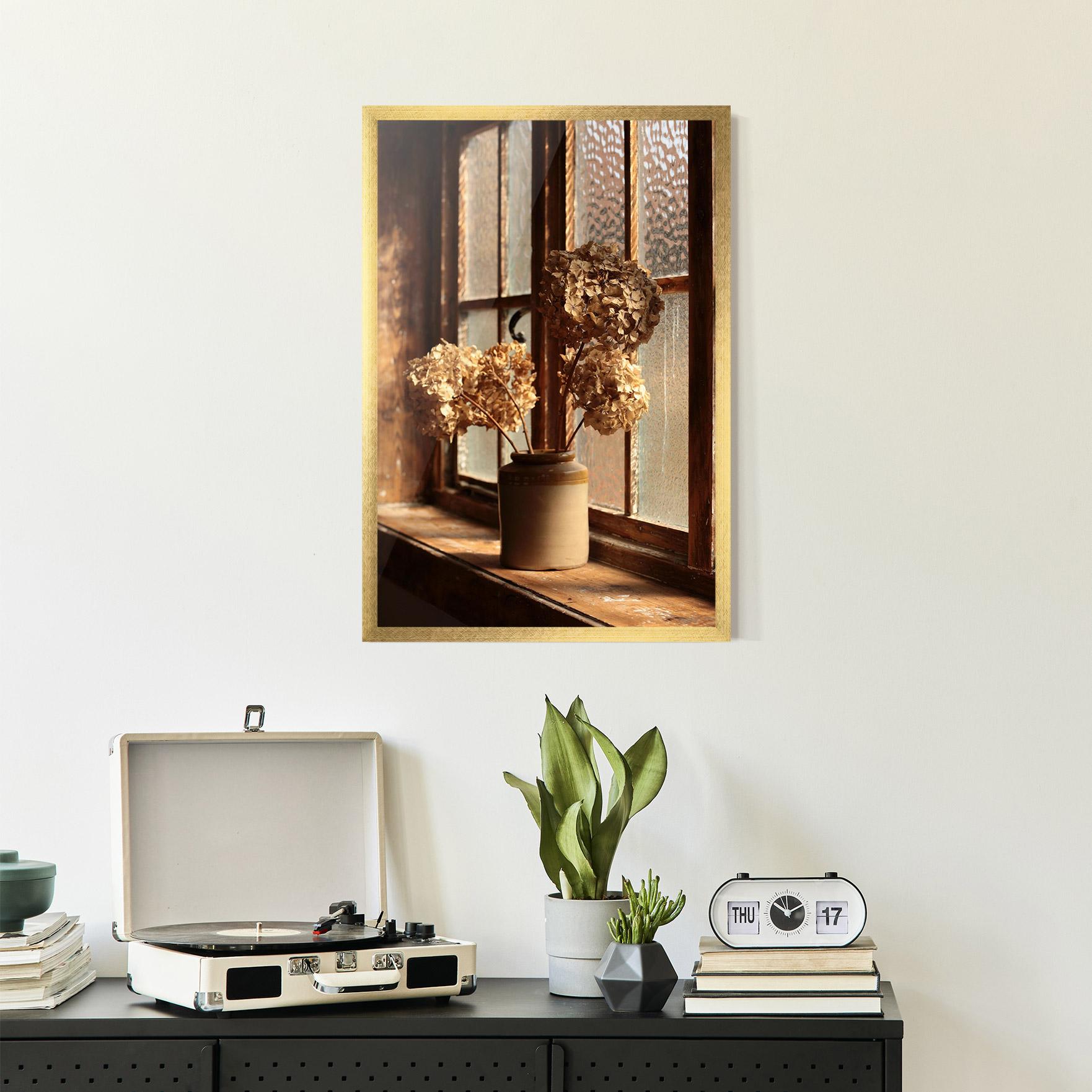 Gerahmte Poster Vintage Vase Flowers mockup 2