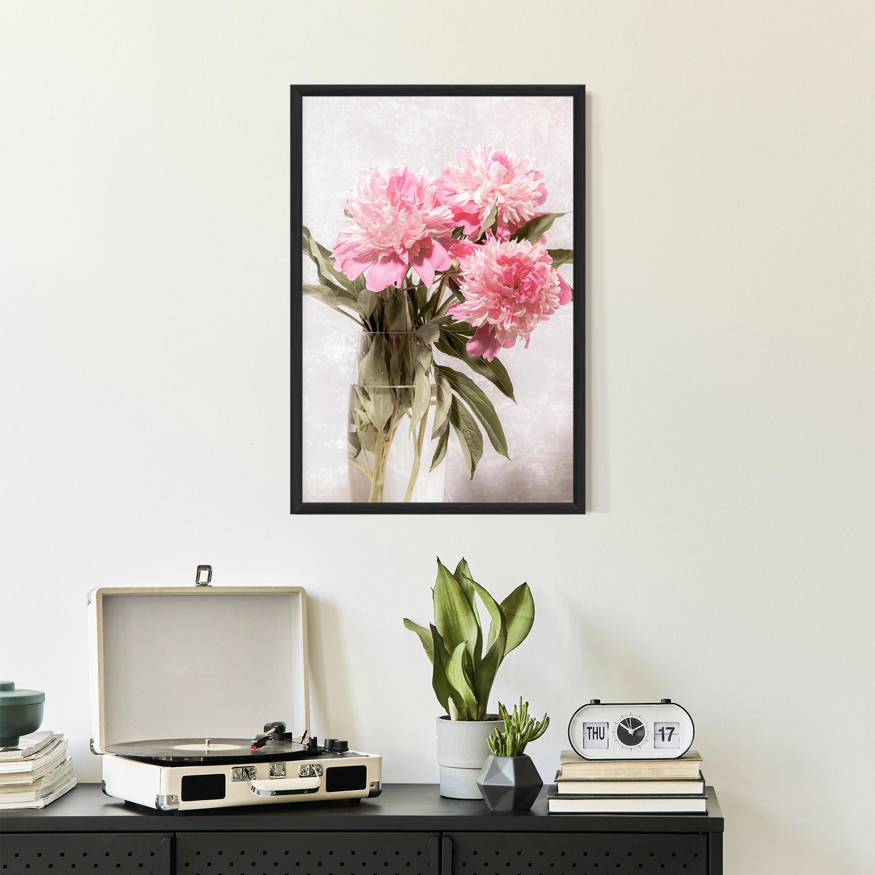 Gerahmte Poster Bouquet Vase mockup 2