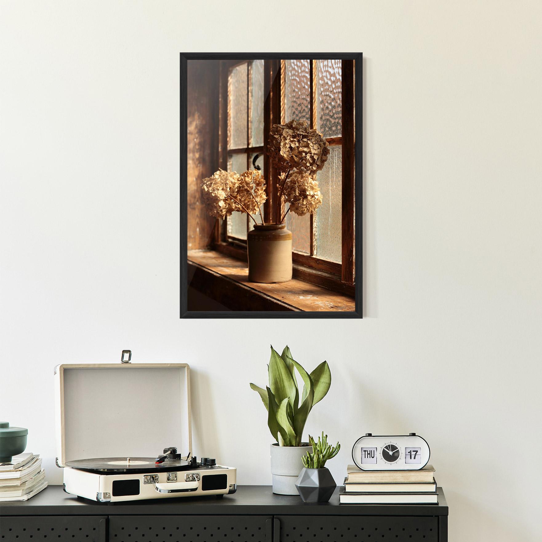 Gerahmte Poster Vintage Vase Flowers mockup 2