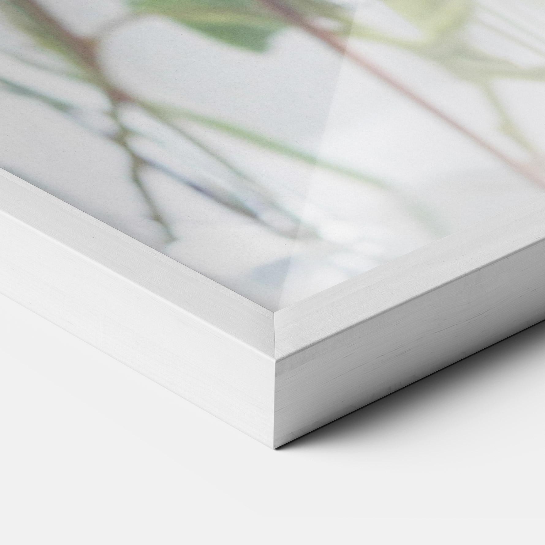 Gerahmte Poster Pink Rose Vase mockup 3