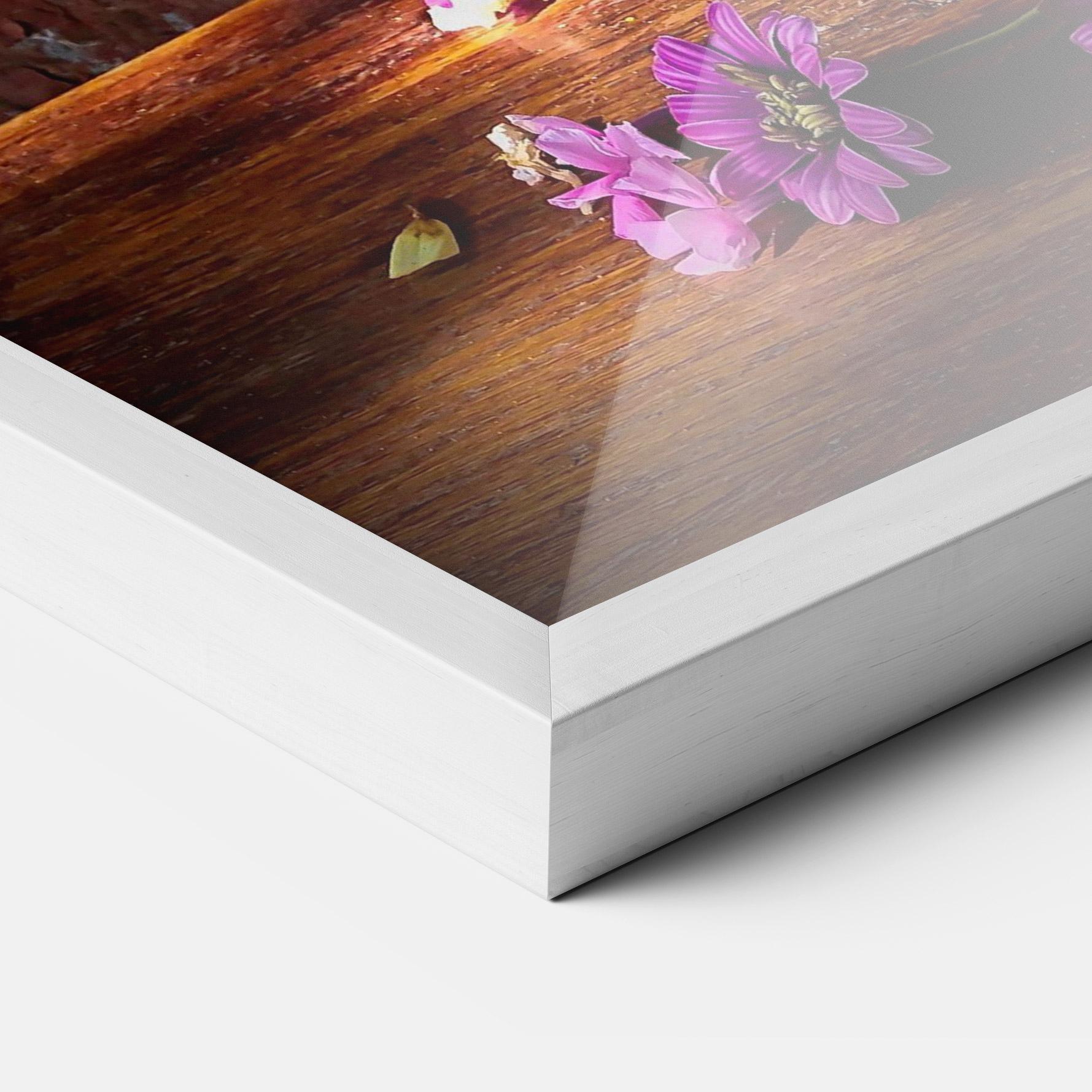 Gerahmte Poster Purple Flowers Vasw mockup 3