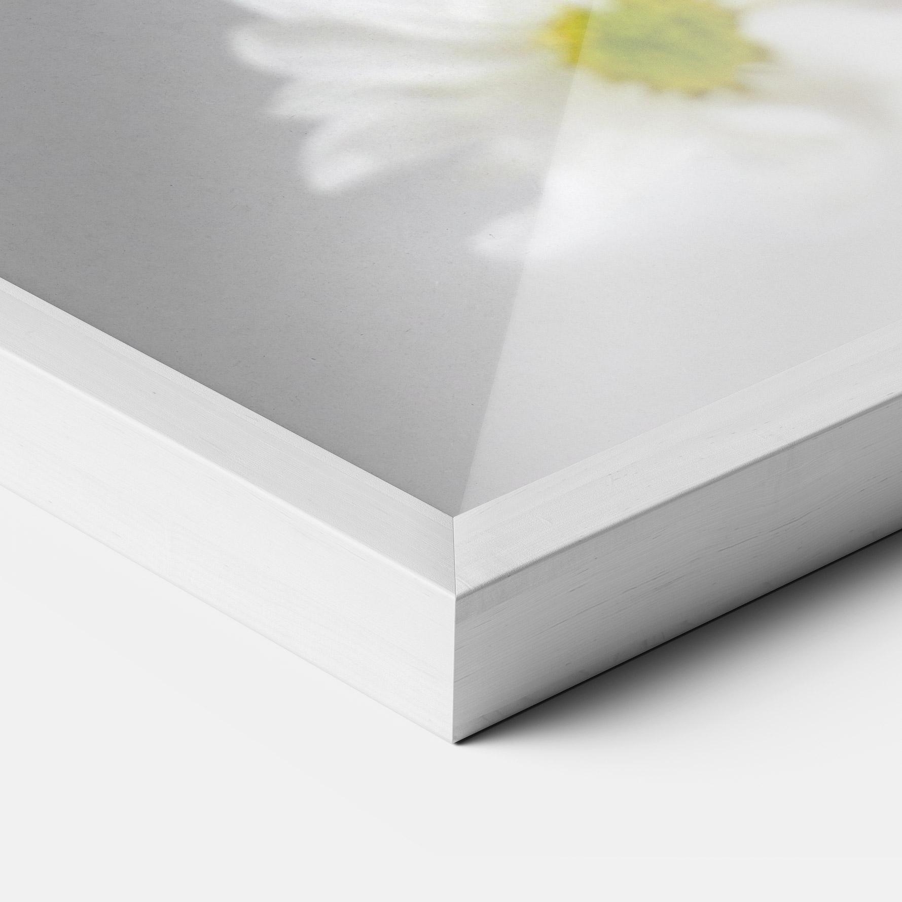 Gerahmte Poster Transparent Vase mockup 3