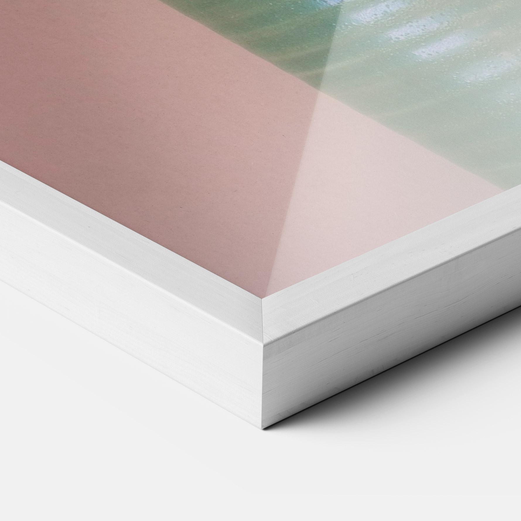 Gerahmte Poster Yellow Roses Vase mockup 3