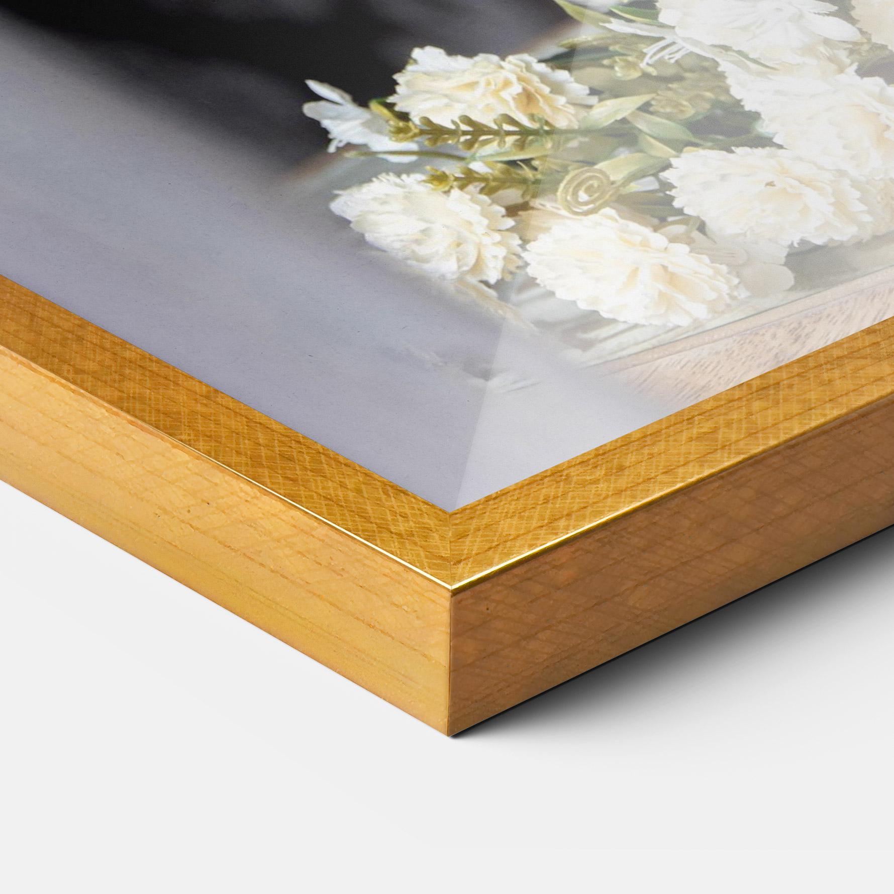 Gerahmte Poster Blue Patern Vase mockup 3