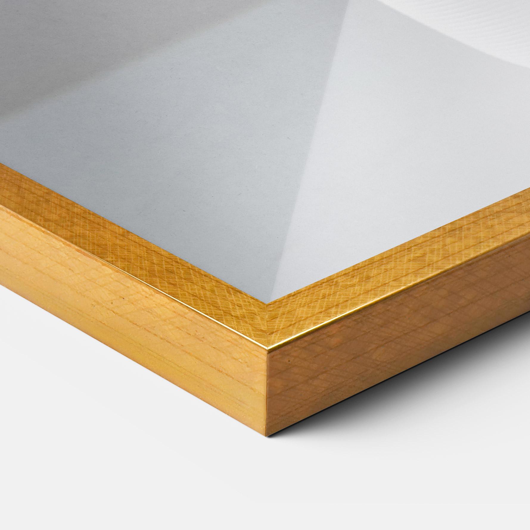 Gerahmte Poster Blue White Vase mockup 3