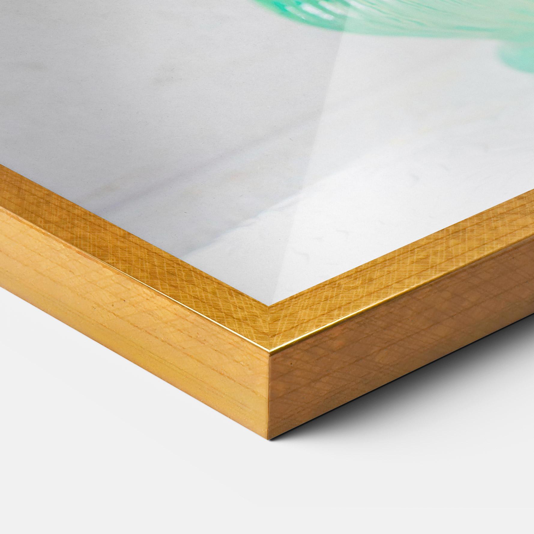 Gerahmte Poster Green Pretty Vase mockup 3