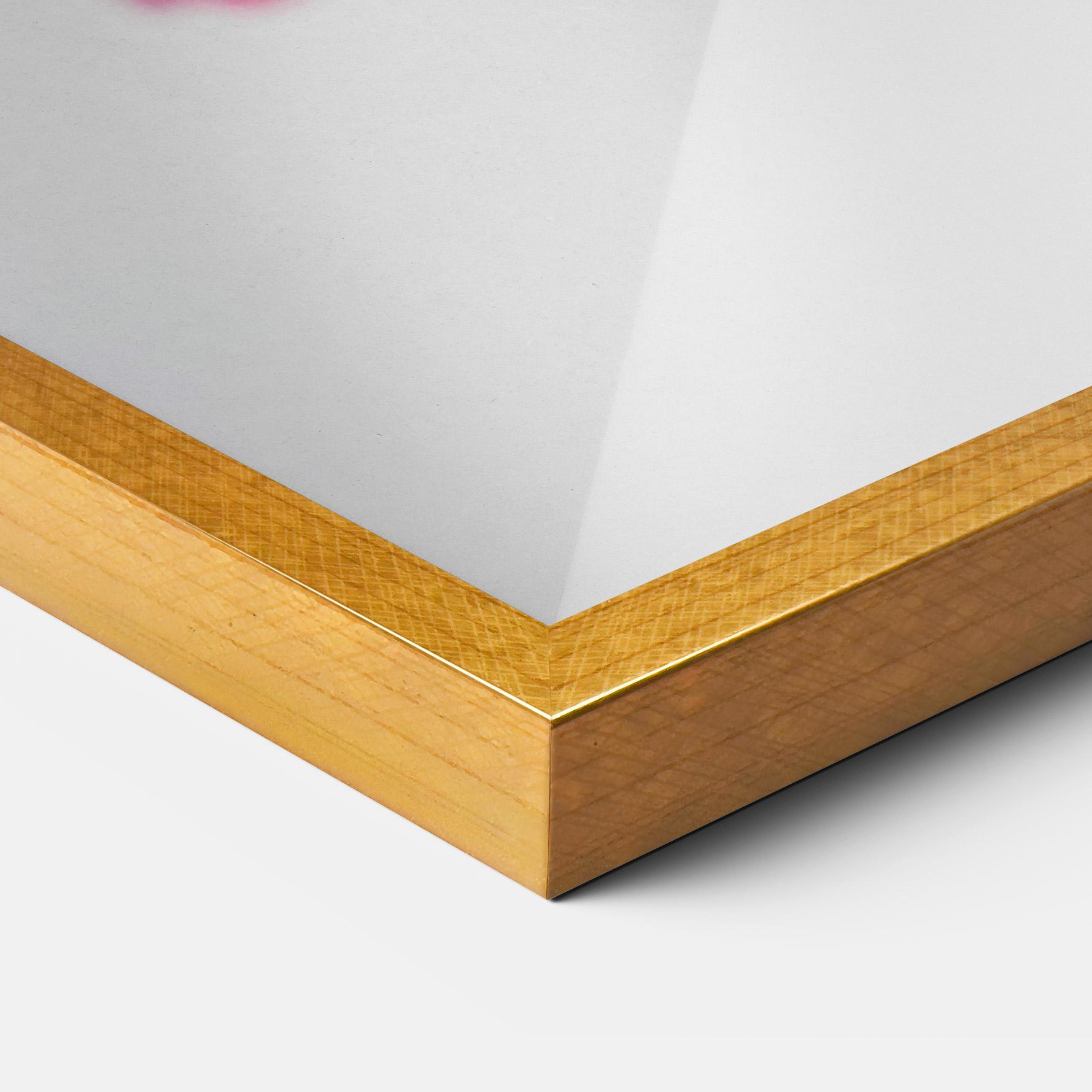 Gerahmte Poster White Vase Pink mockup 3