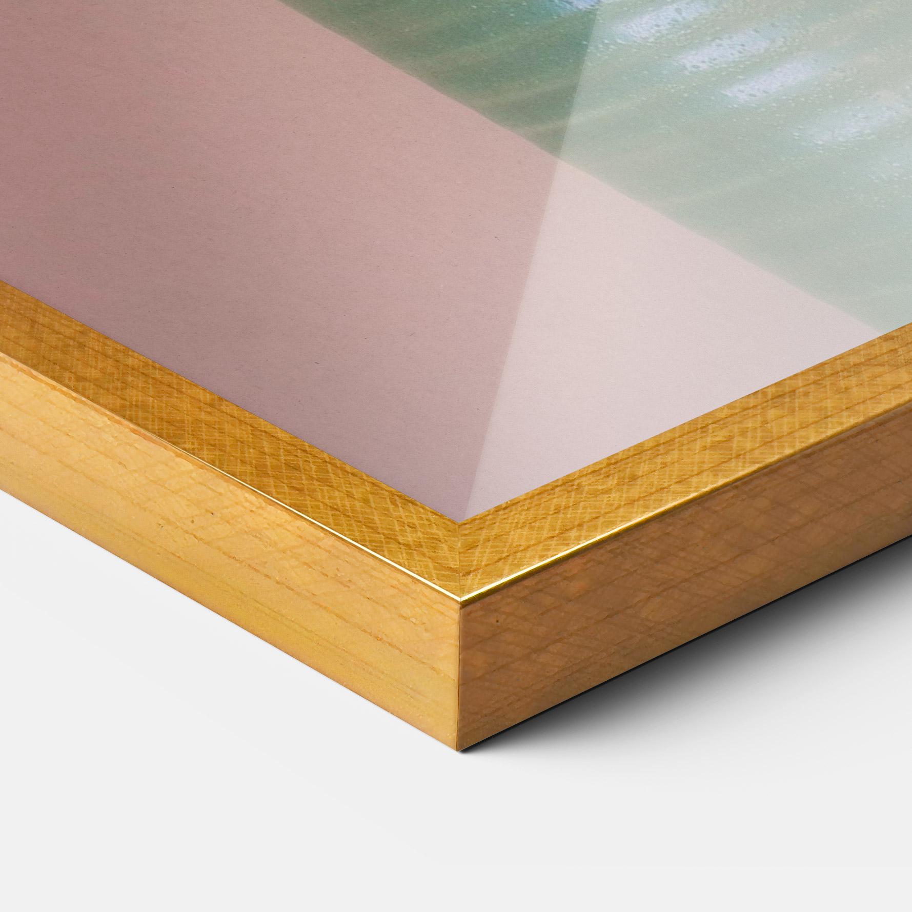 Gerahmte Poster Yellow Roses Vase mockup 3