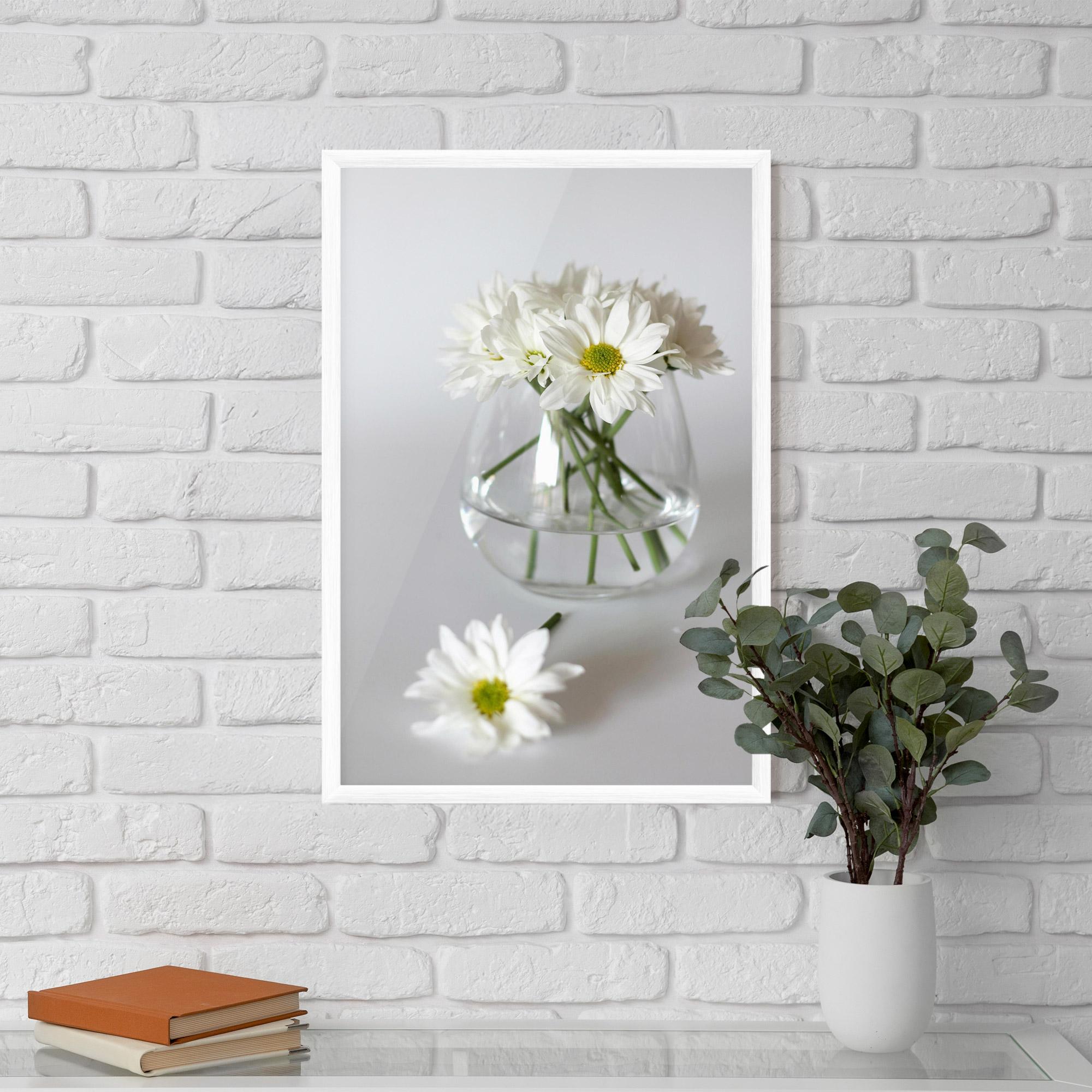Gerahmte Poster Transparent Vase mockup 5