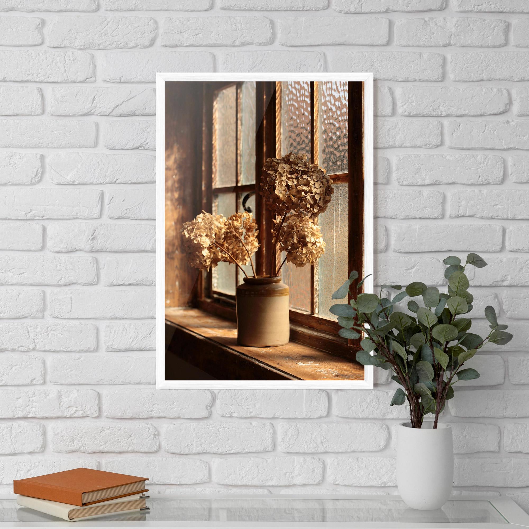 Gerahmte Poster Vintage Vase Flowers mockup 5