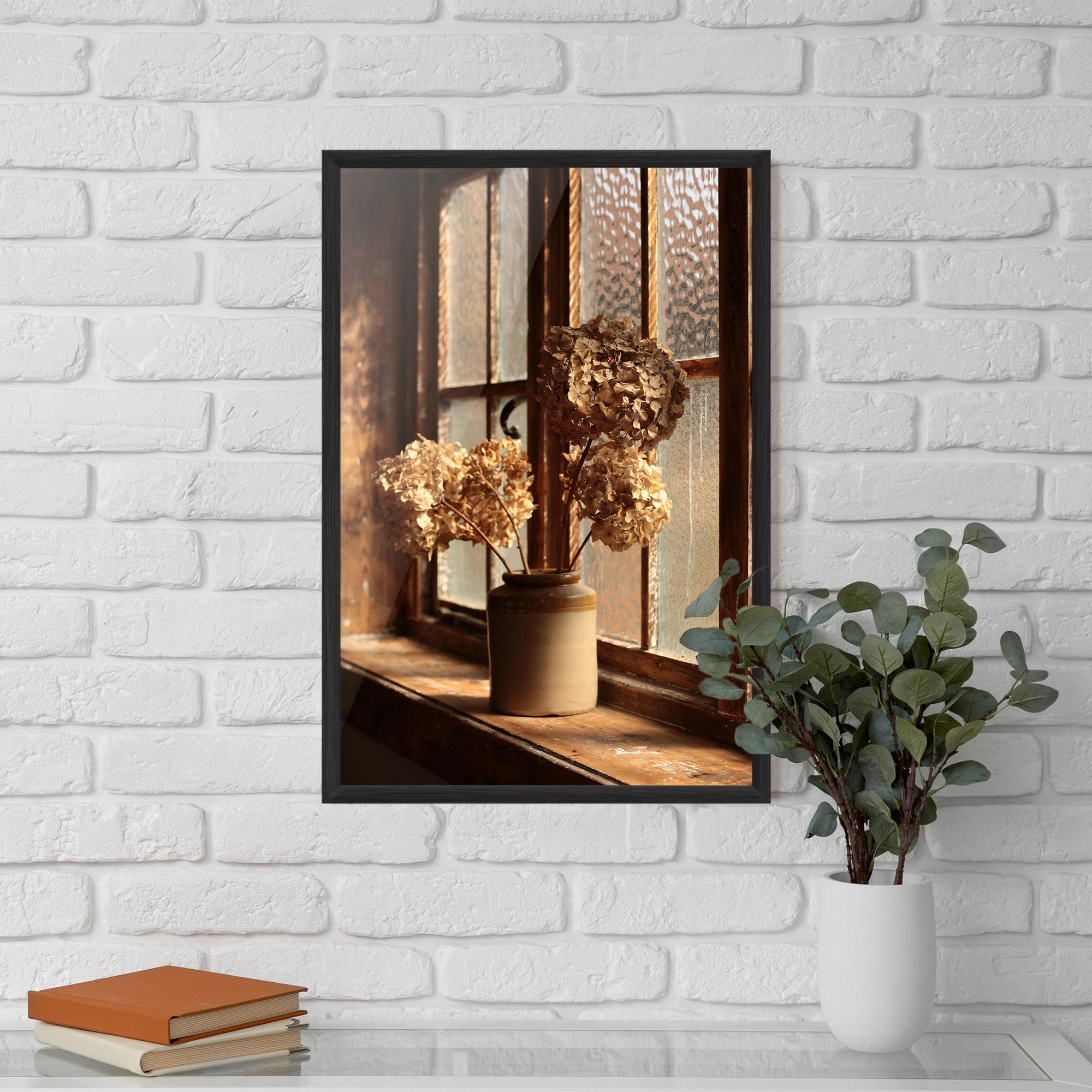 Gerahmte Poster Vintage Vase Flowers mockup 5