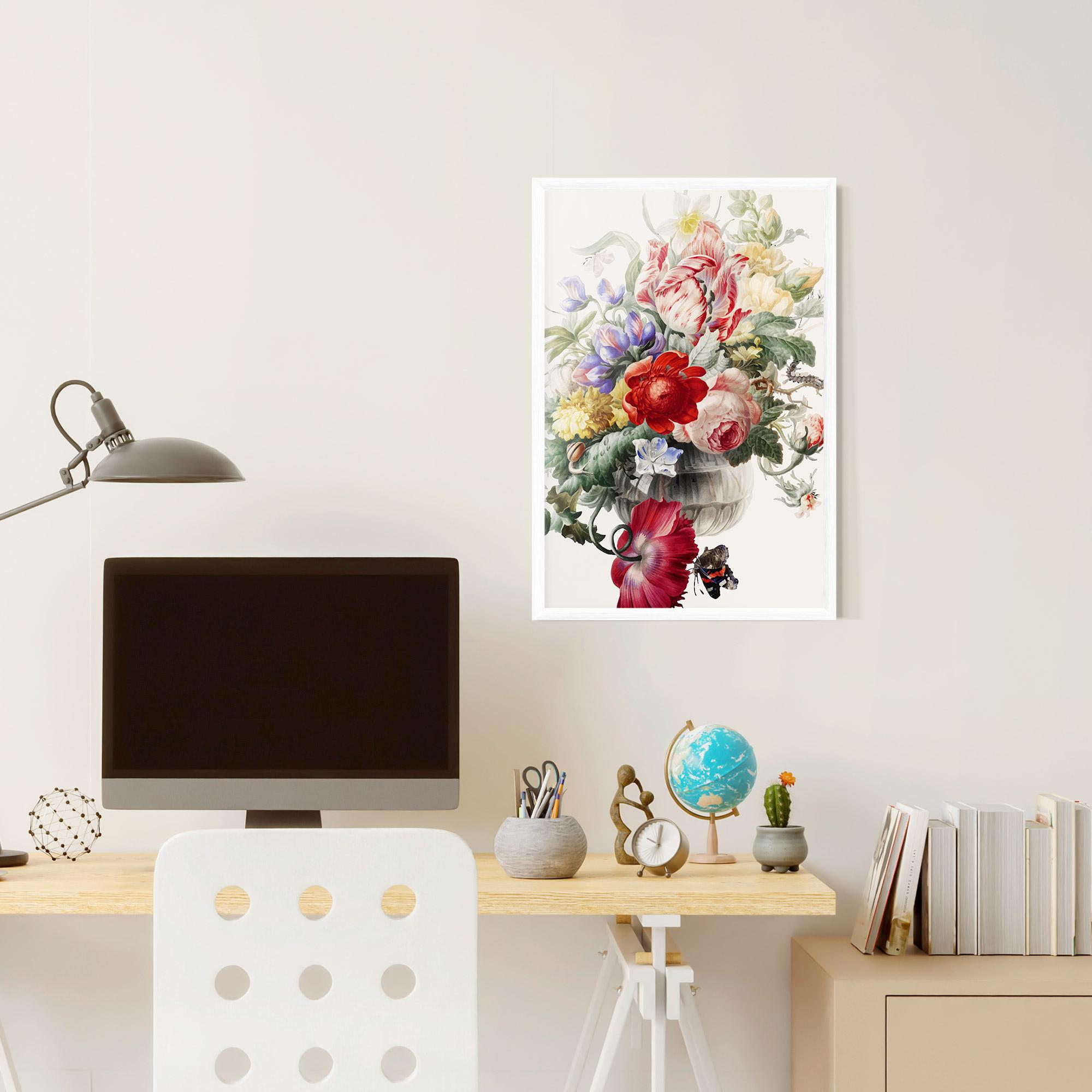 Gerahmte Poster Butterfly Vase mockup 6