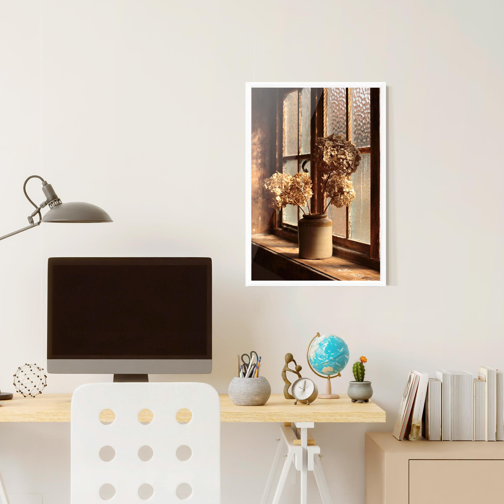 Gerahmte Poster Vintage Vase Flowers mockup 6