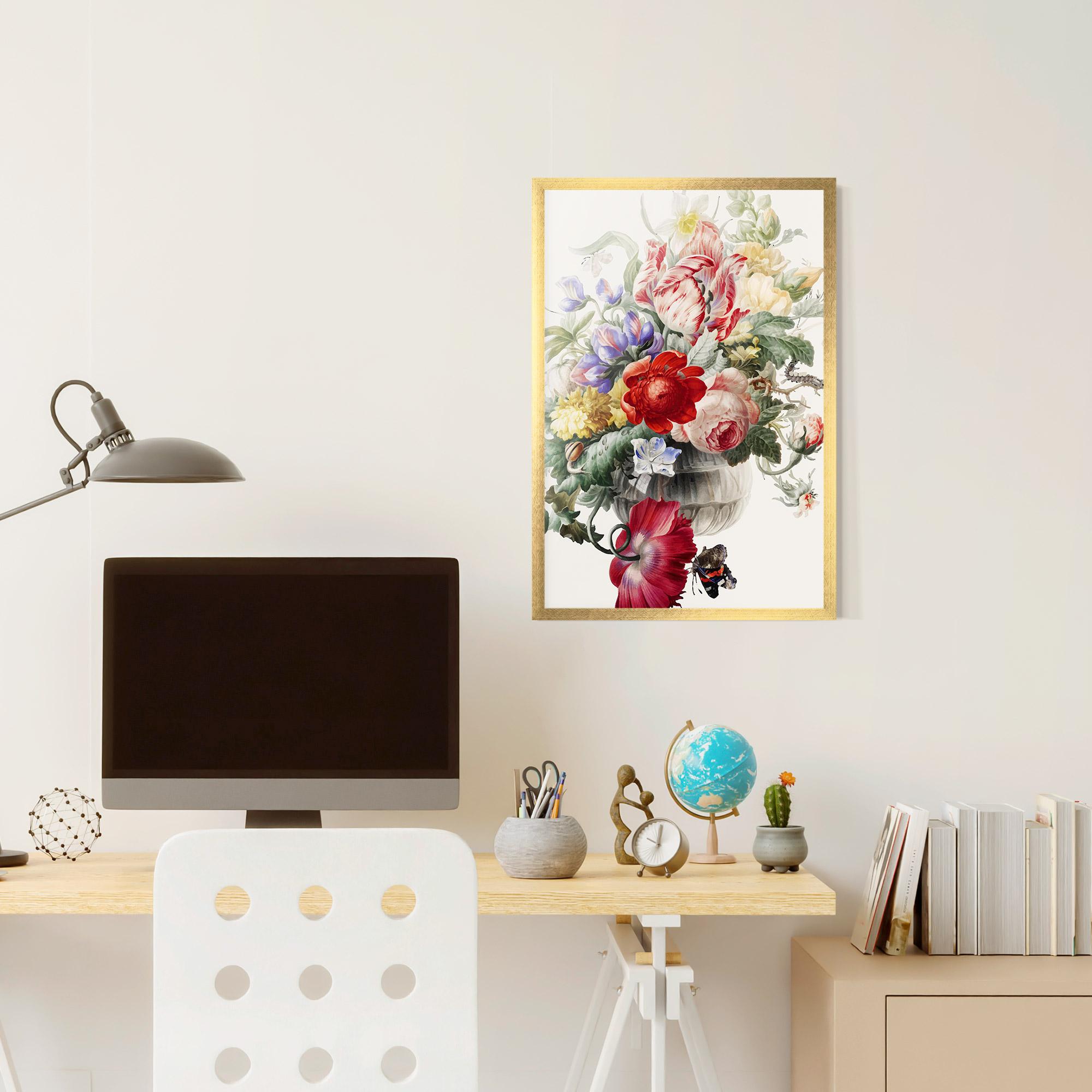 Gerahmte Poster Butterfly Vase mockup 6