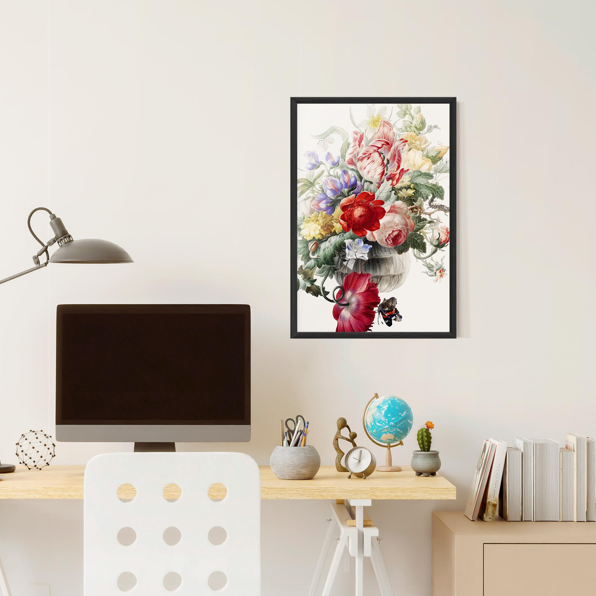Gerahmte Poster Butterfly Vase mockup 6