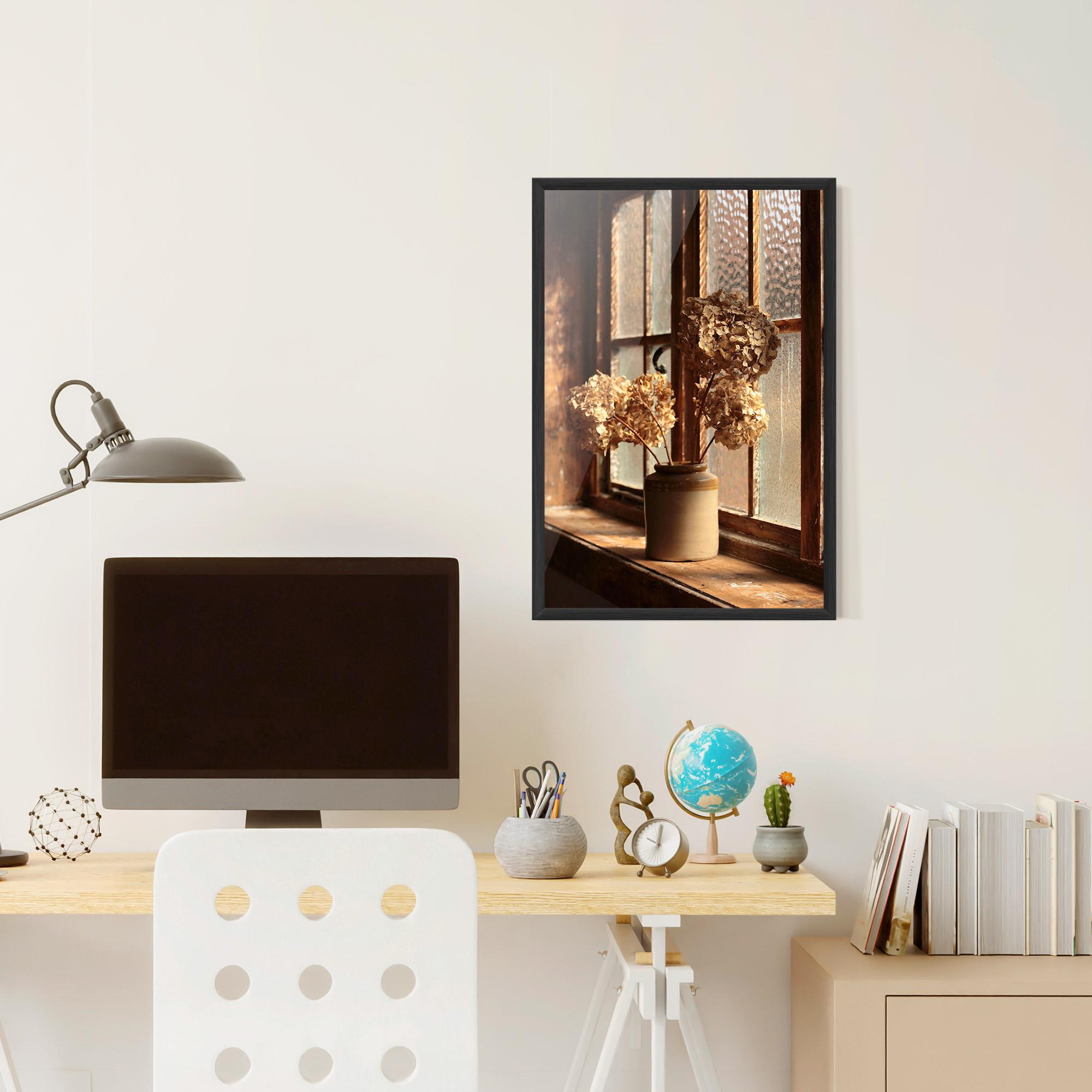 Gerahmte Poster Vintage Vase Flowers mockup 6