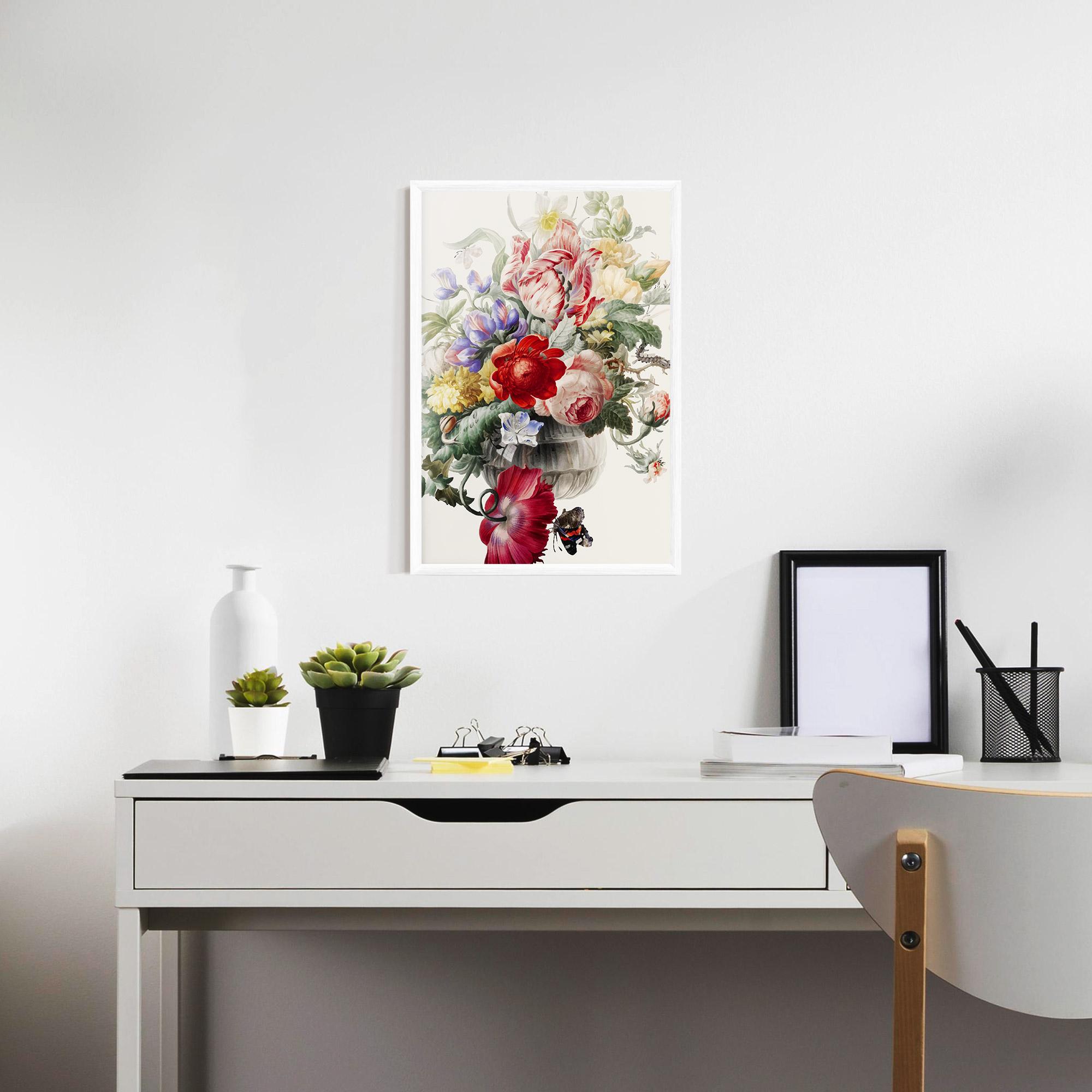Gerahmte Poster Butterfly Vase mockup 7