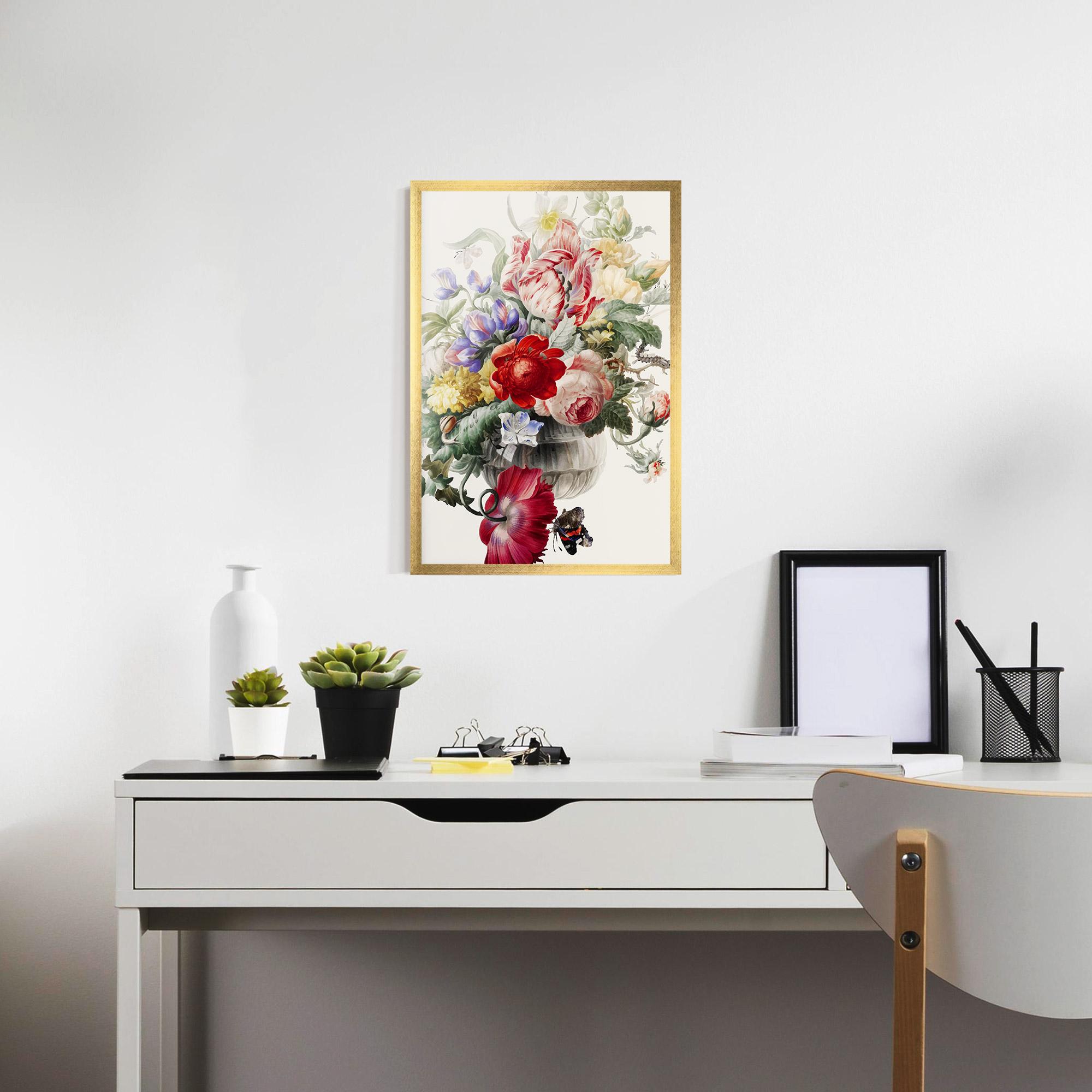 Gerahmte Poster Butterfly Vase mockup 7