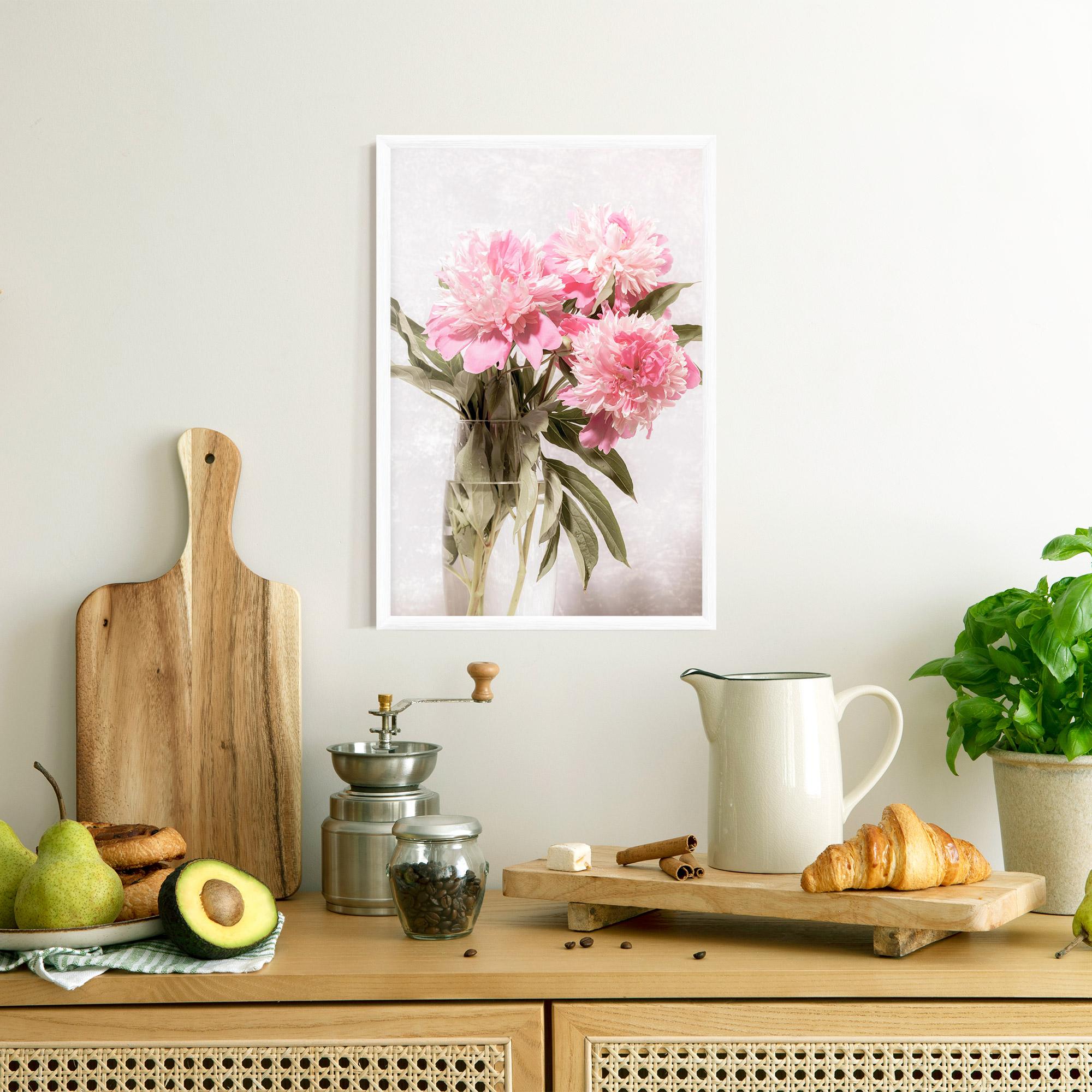 Gerahmte Poster Bouquet Vase mockup 8