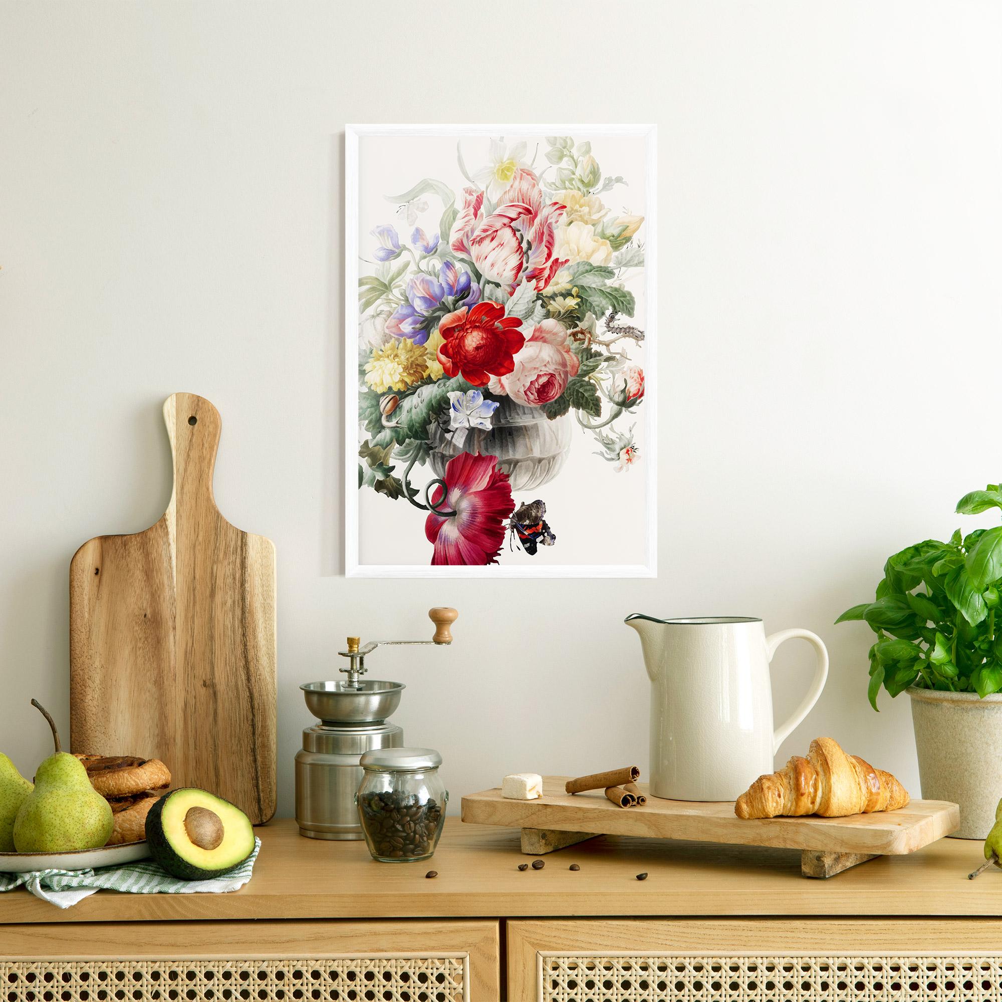 Gerahmte Poster Butterfly Vase mockup 8