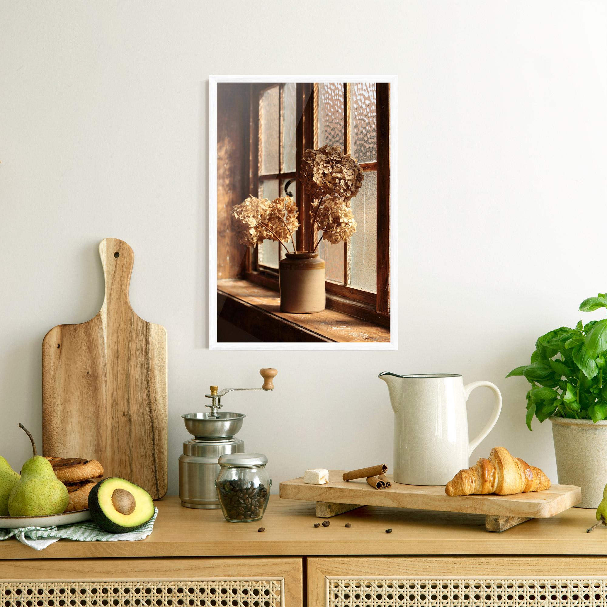 Gerahmte Poster Vintage Vase Flowers mockup 8