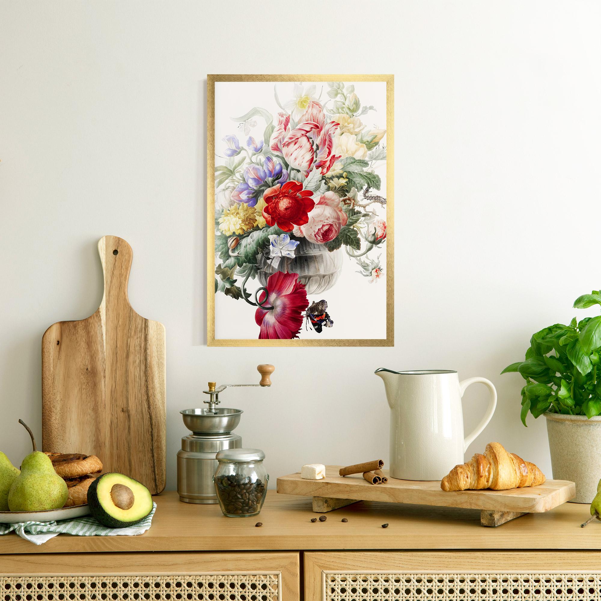 Gerahmte Poster Butterfly Vase mockup 8