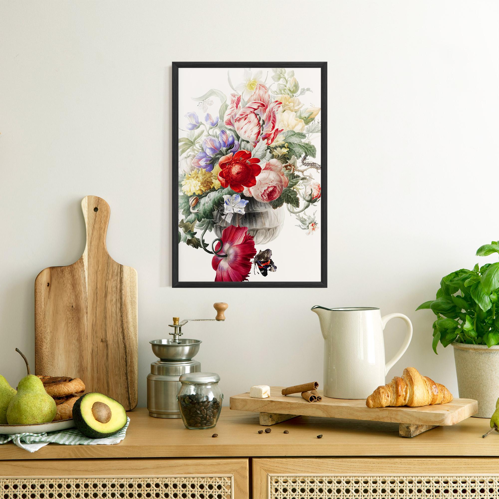 Gerahmte Poster Butterfly Vase mockup 8
