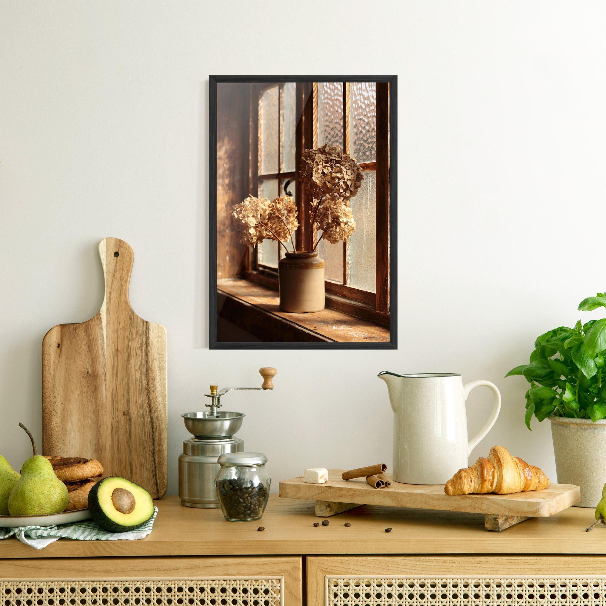 Gerahmte Poster Vintage Vase Flowers mockup 8