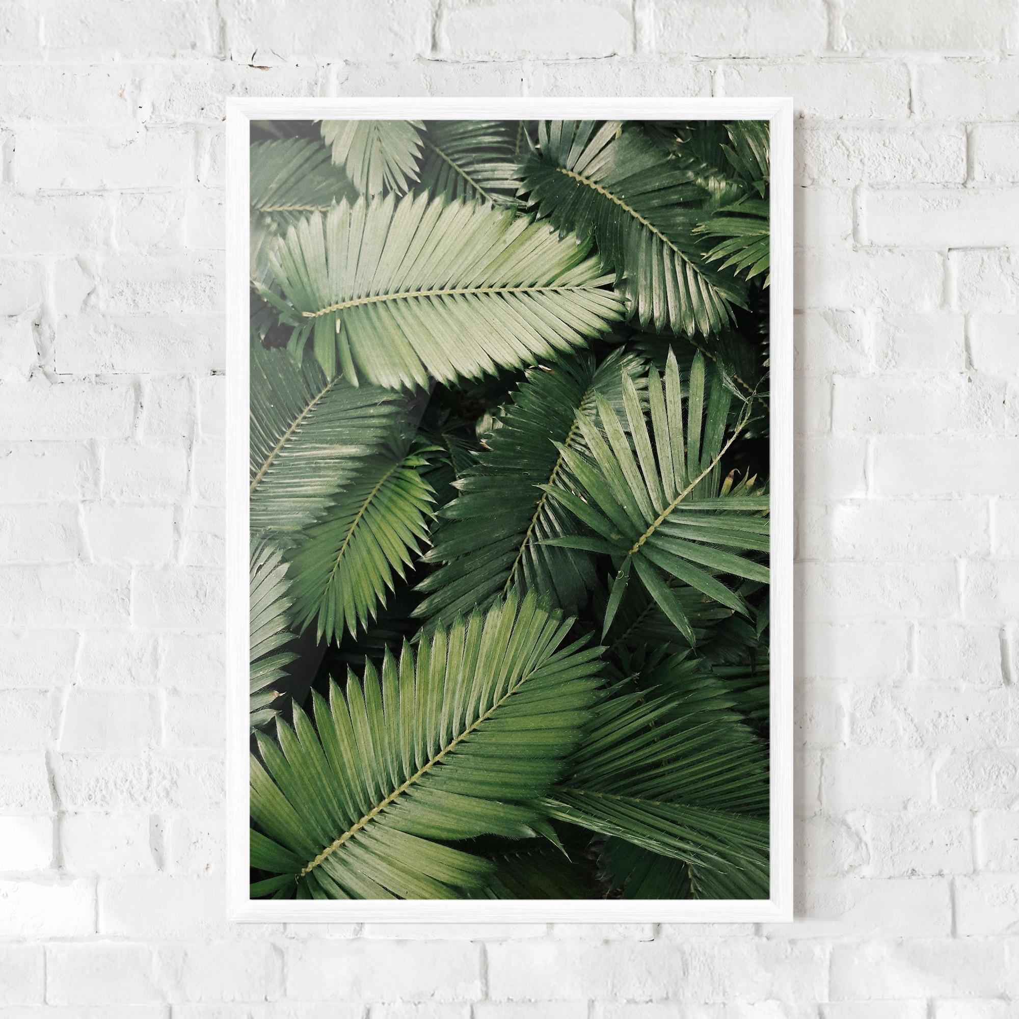 Gerahmte Poster Green Leaves mockup 0